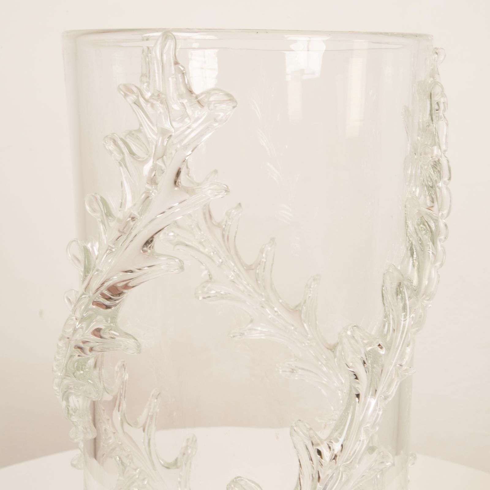 photo vinterior Rare Monumental Piumato Vase By Barovier E Toso From The 1940s