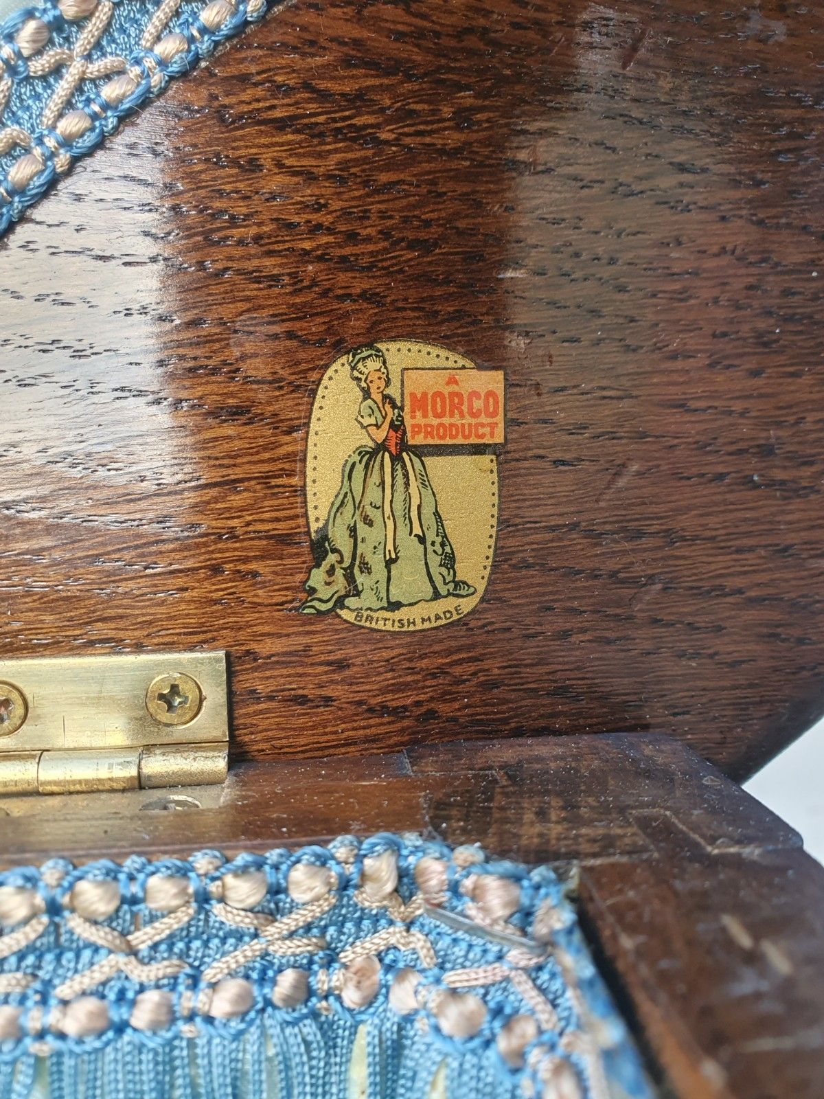 An Art Deco Morco Sewing Box Table photo for sale