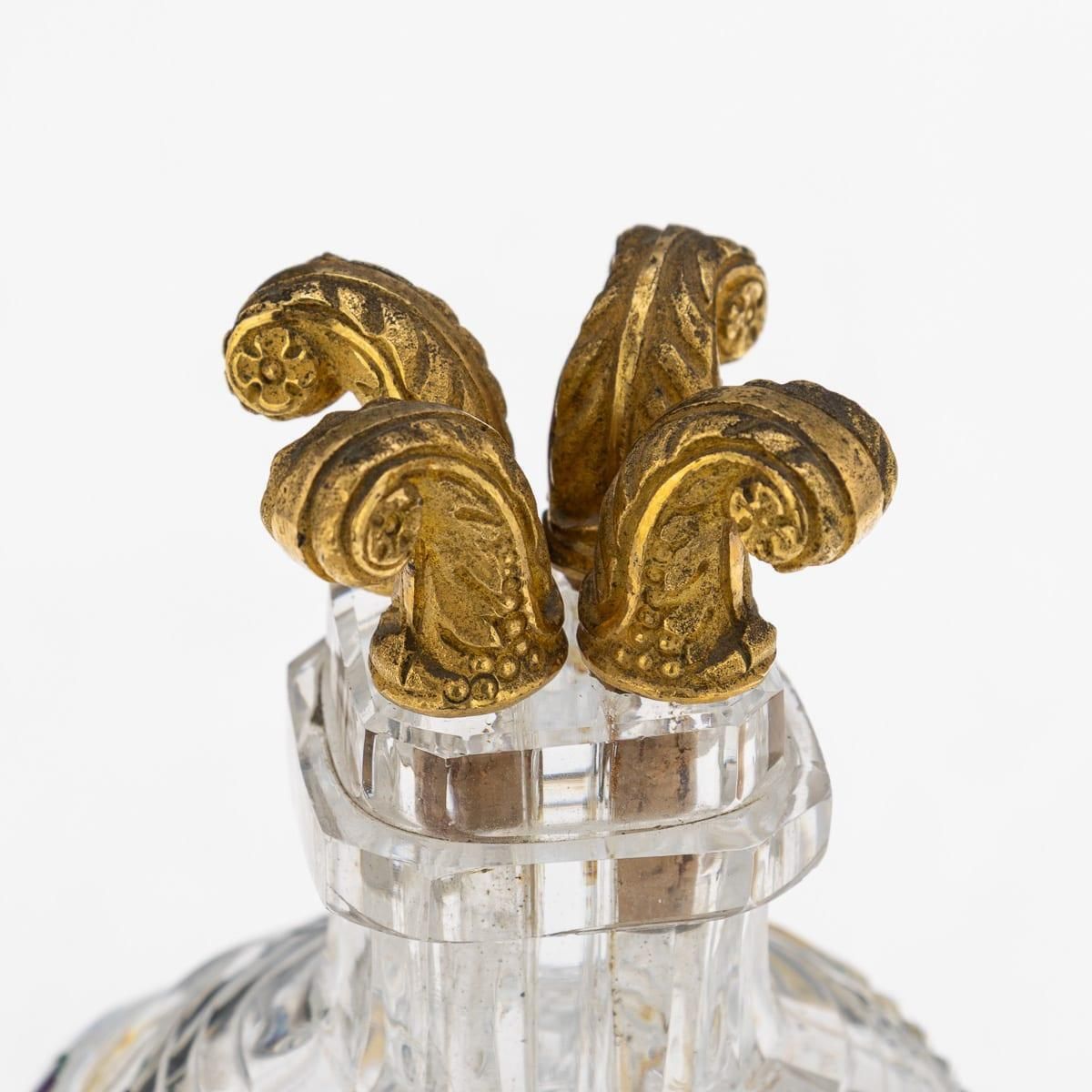 Antique 19thc French Baccarat Four Chamber Divided Enamel And Ormolu Scent Bottle photo vinterior