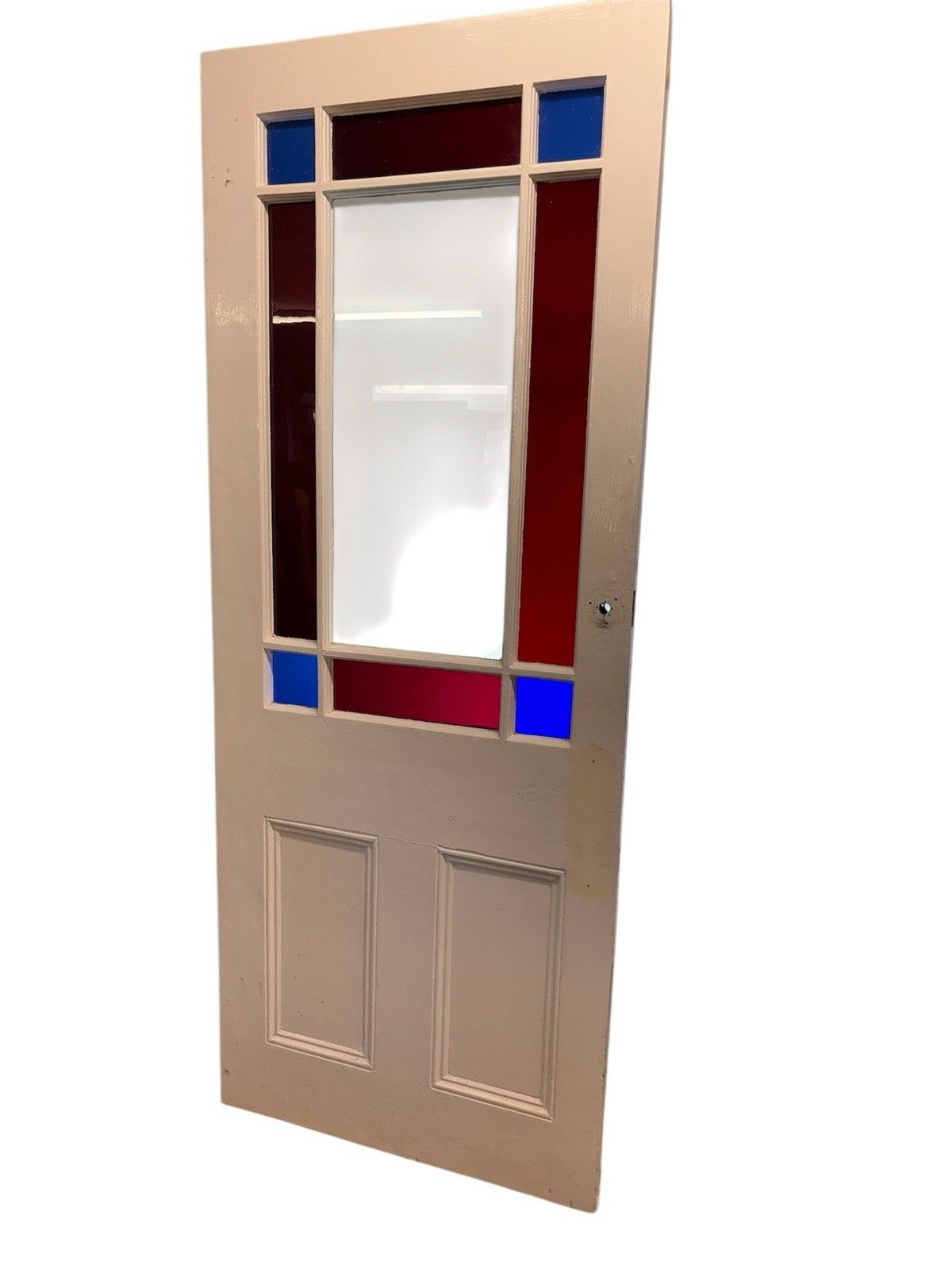 Victorian Stained Glass Internal Vestibule Door Period Old Antique Reclaimed photo for sale