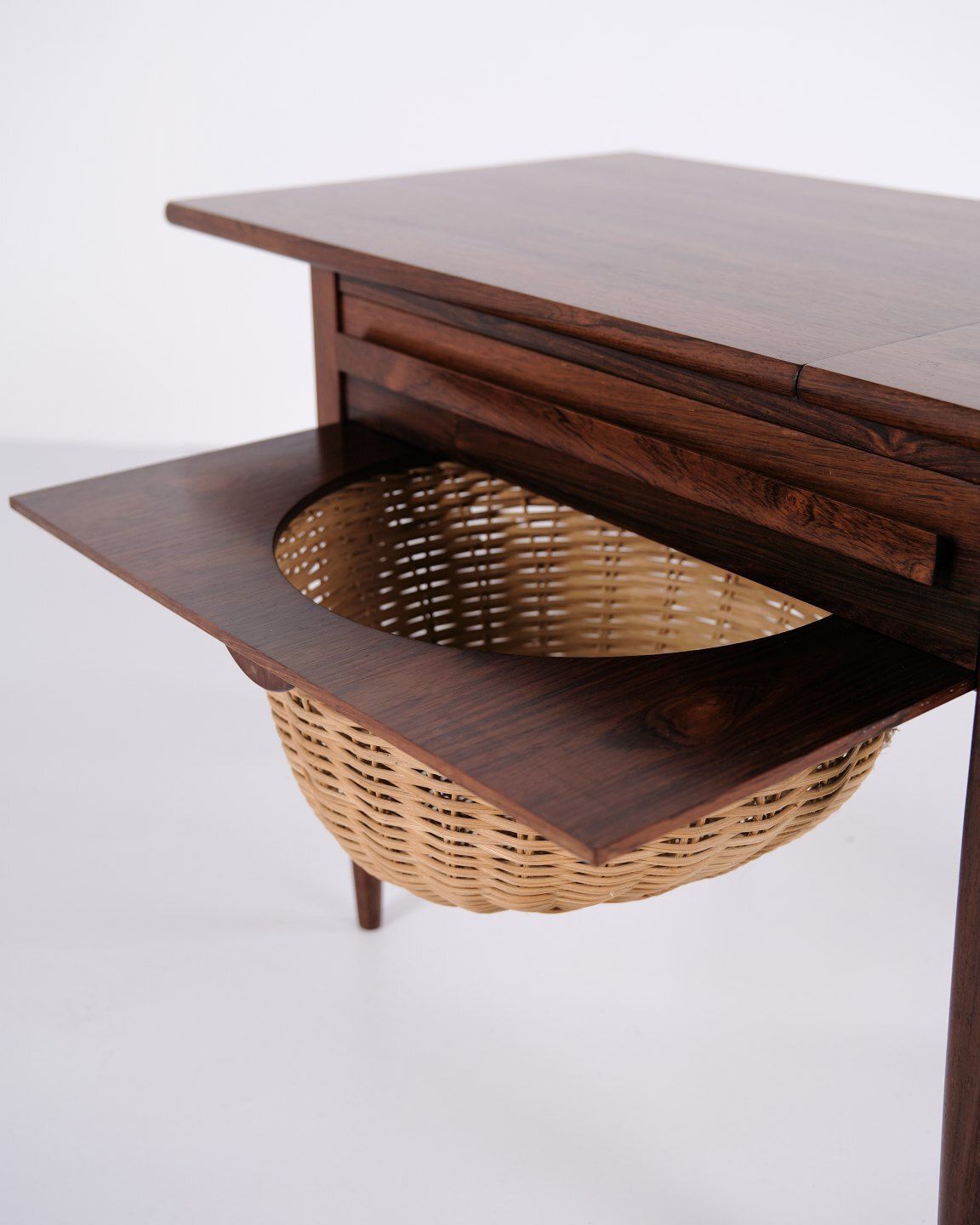 Foldable Sewing Table With Drawer   Rosewood   Johannes Andersen   Silkeborg Furniture Factory   1960s photo buy