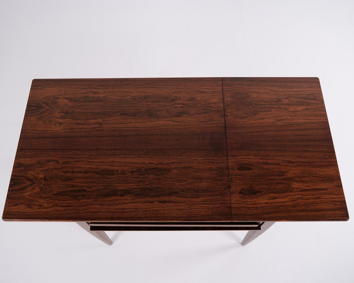 photo for sale Foldable Sewing Table With Drawer   Rosewood   Johannes Andersen   Silkeborg Furniture Factory   1960s