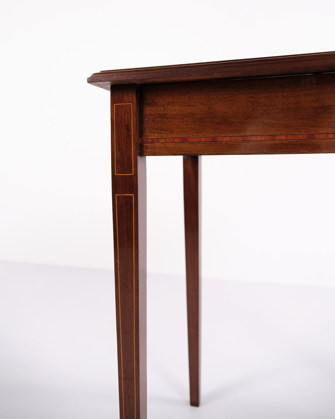 Side Table   Hand Polished   Decorated With Fruit Wood Inlay   Crafted In Mahogany   1920s photo buy