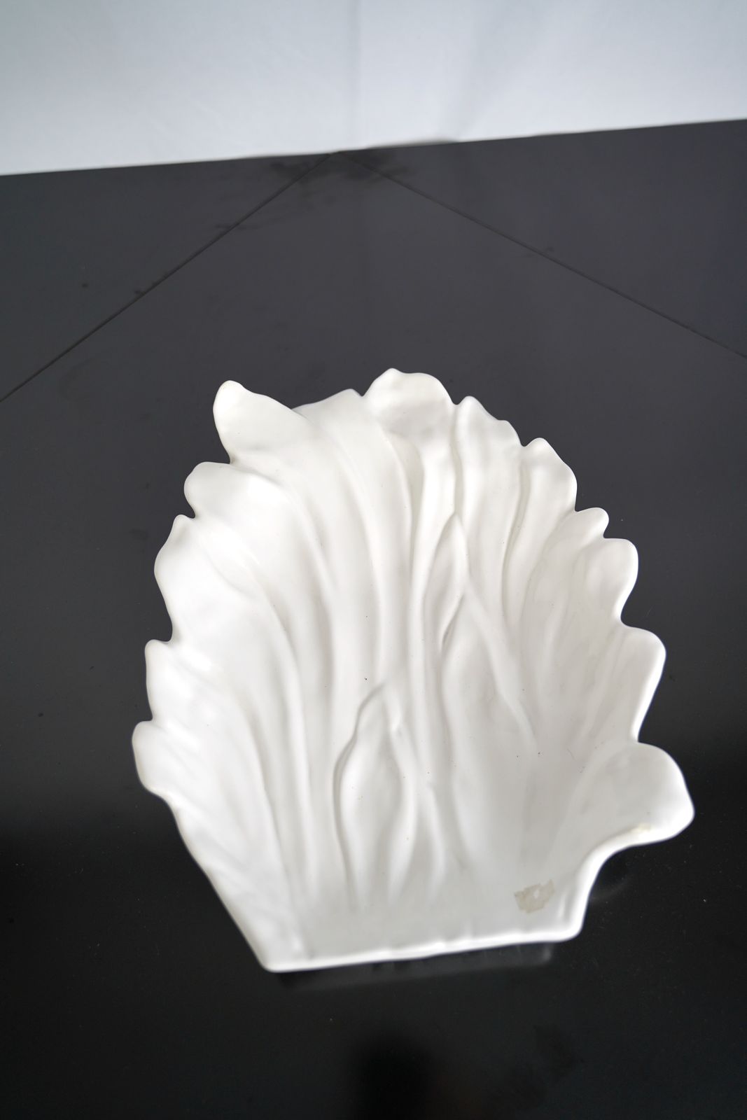 photo furniture Large Tommaso Barbi White Ceramic Centerpiece, Italy, 1970s