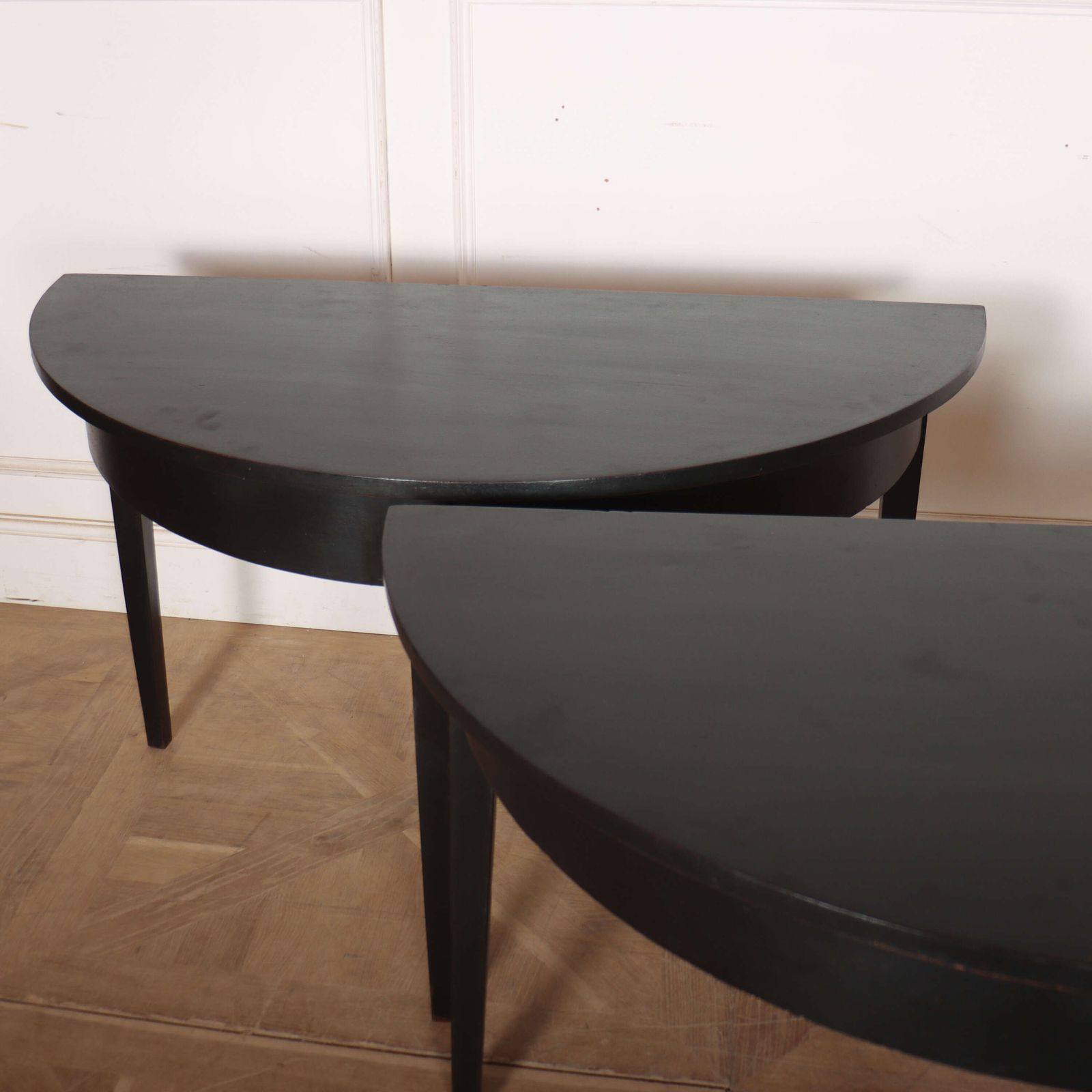 Pair Of English Demi Lune Console Tables photo 2700.0