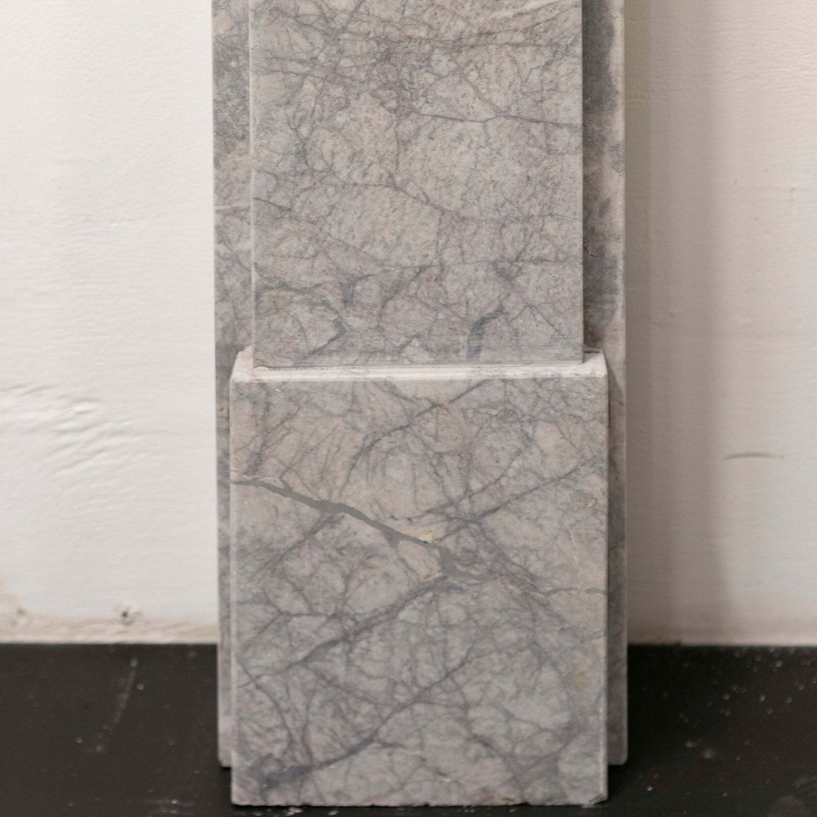 Early Georgian Style Grey Marble Fireplace Surround photo Home Fixtures