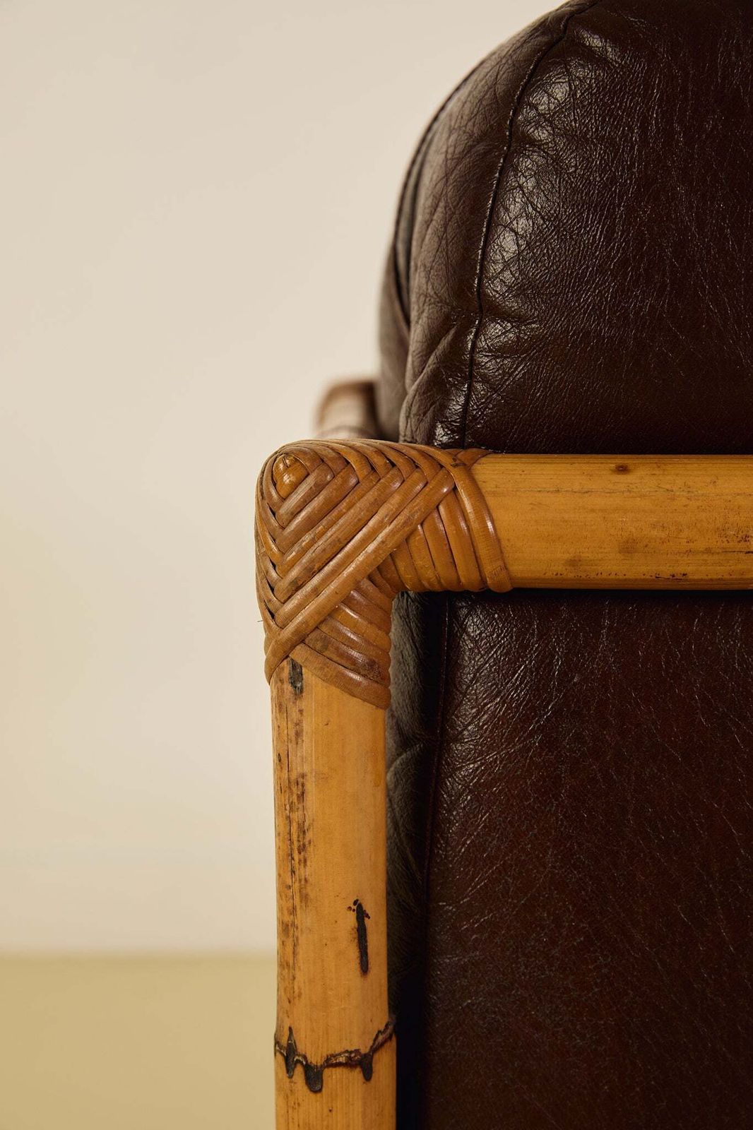 photo vinterior Mid Century Bamboo Armchair, 1970s