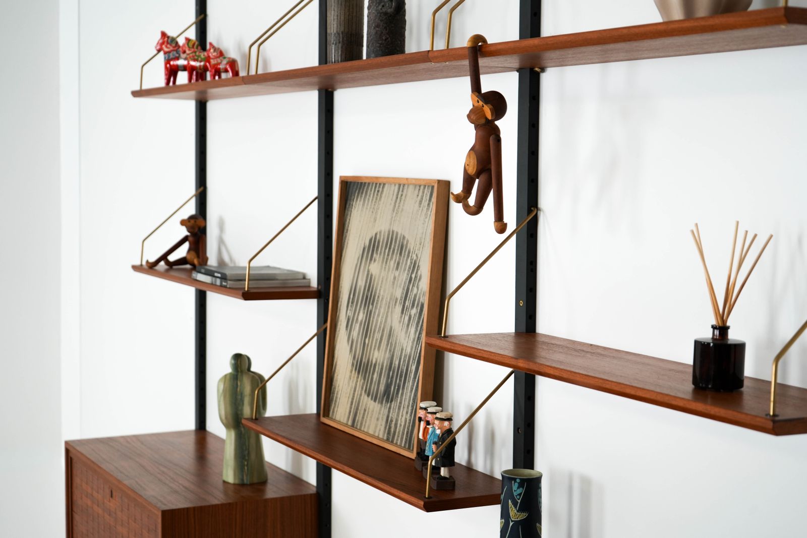 photo for sale Teak Modular Shelving Unit, Danish Design, 1960s, Designer: Poul Cadovius