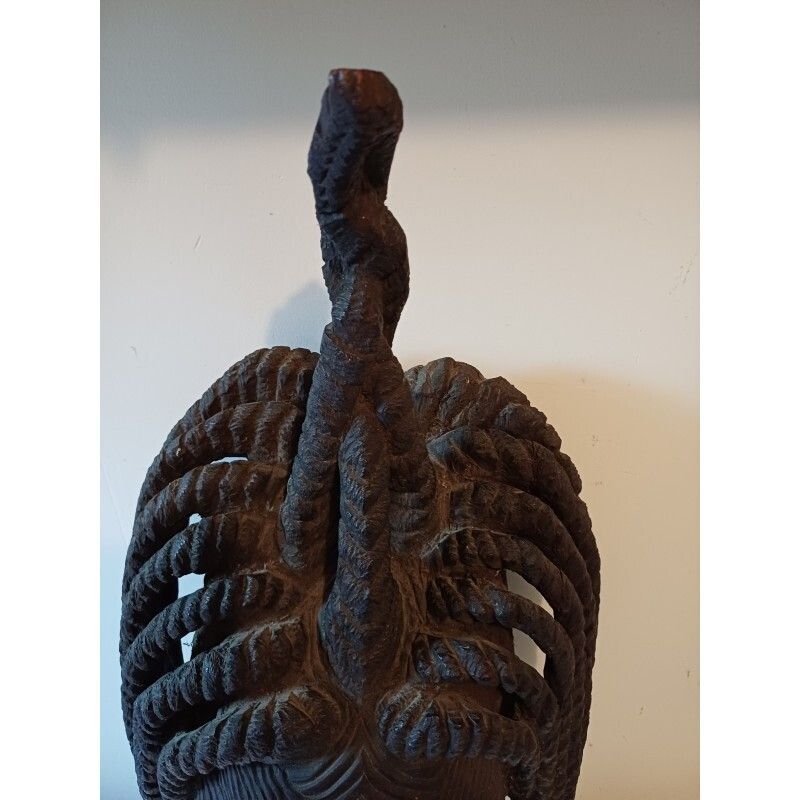 African Wooden Mask Ivory Coast Baoulé photo Art
