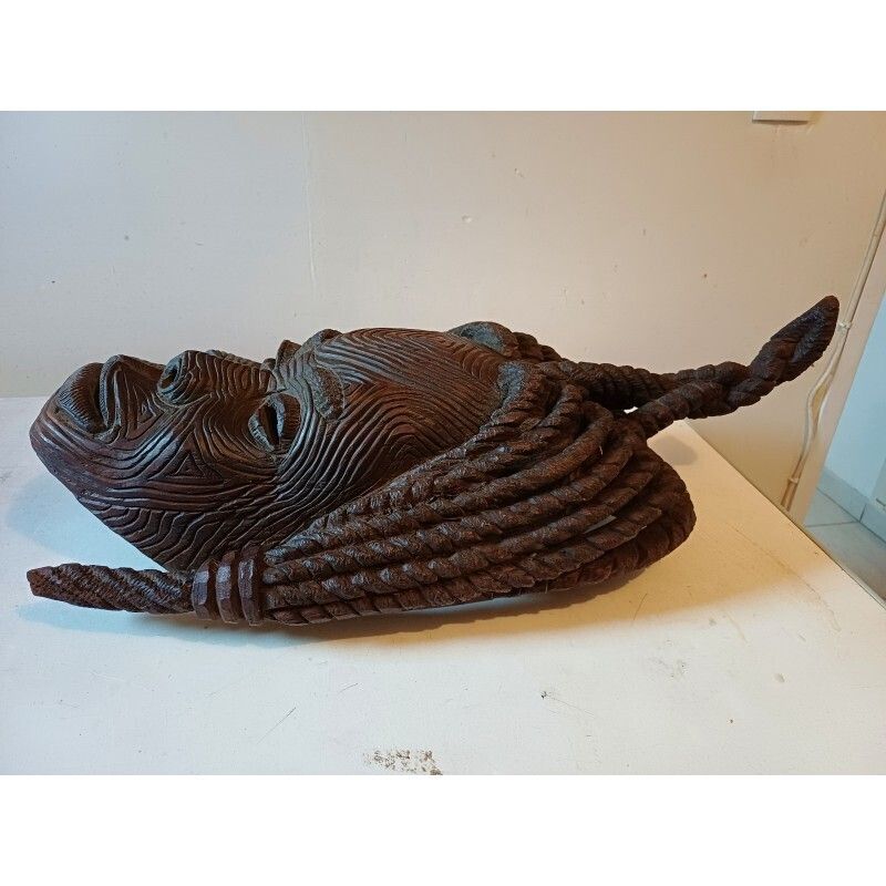 photo buy African Wooden Mask Ivory Coast Baoulé