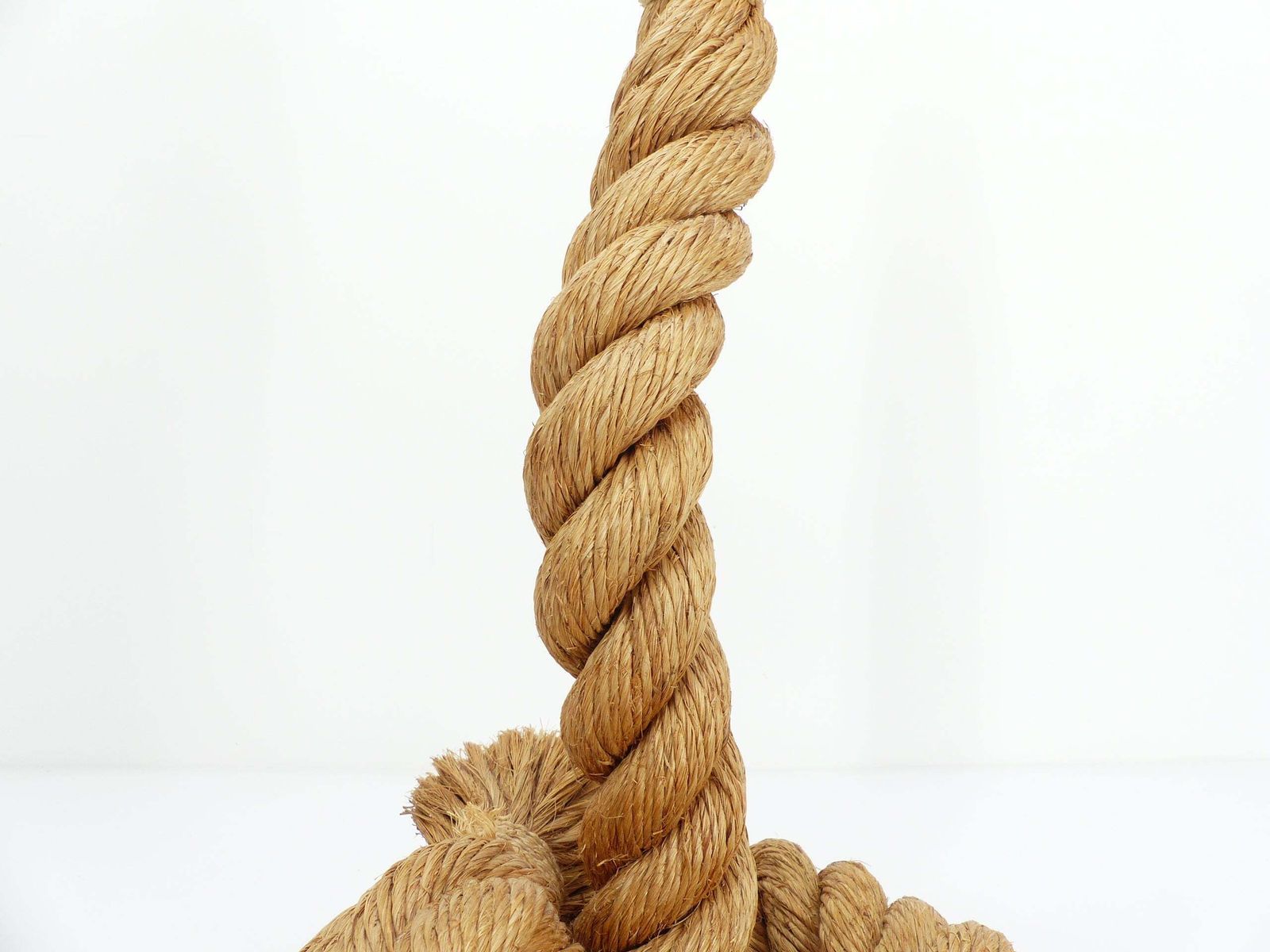 Rope Lamp, Work In The Style Of Audoux & Minet, Circa 1970 1980 photo vinterior