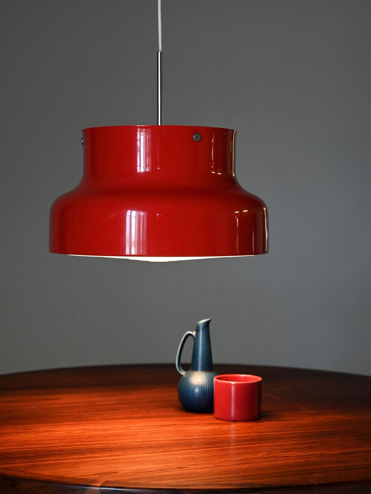 Red “Bumling” Pendant Lamp By Anders Pehrson photo furniture
