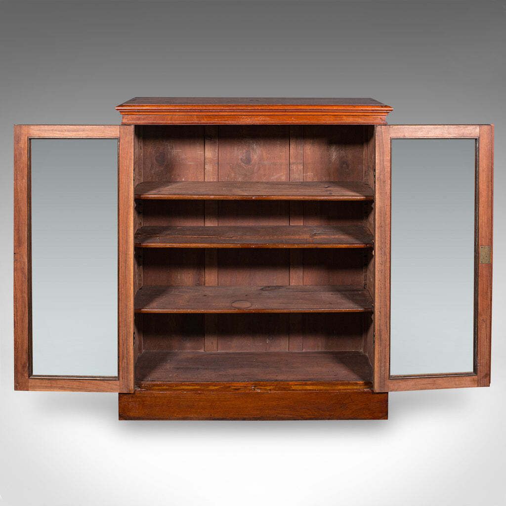 Antique Display Bookcase, English, Glazed Book Cabinet, Home Library, Victorian photo Furniture