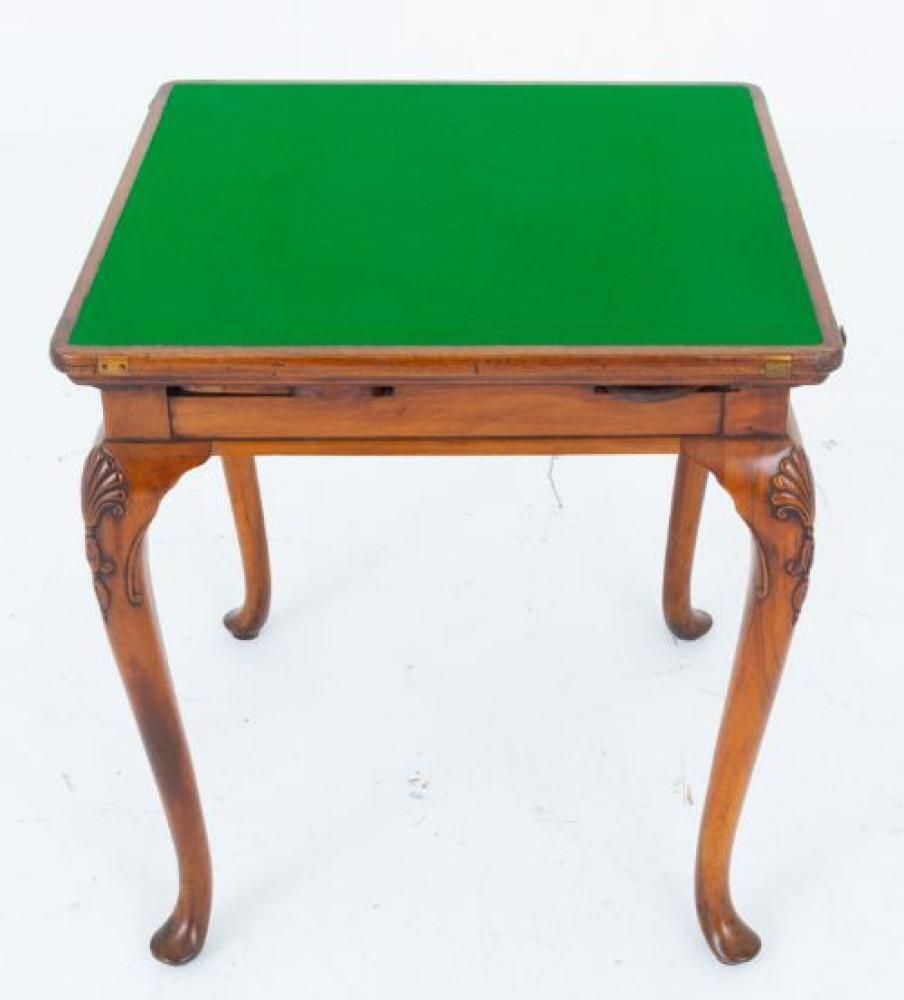 Queen Anne Games Table Card Walnut photo 1295.0