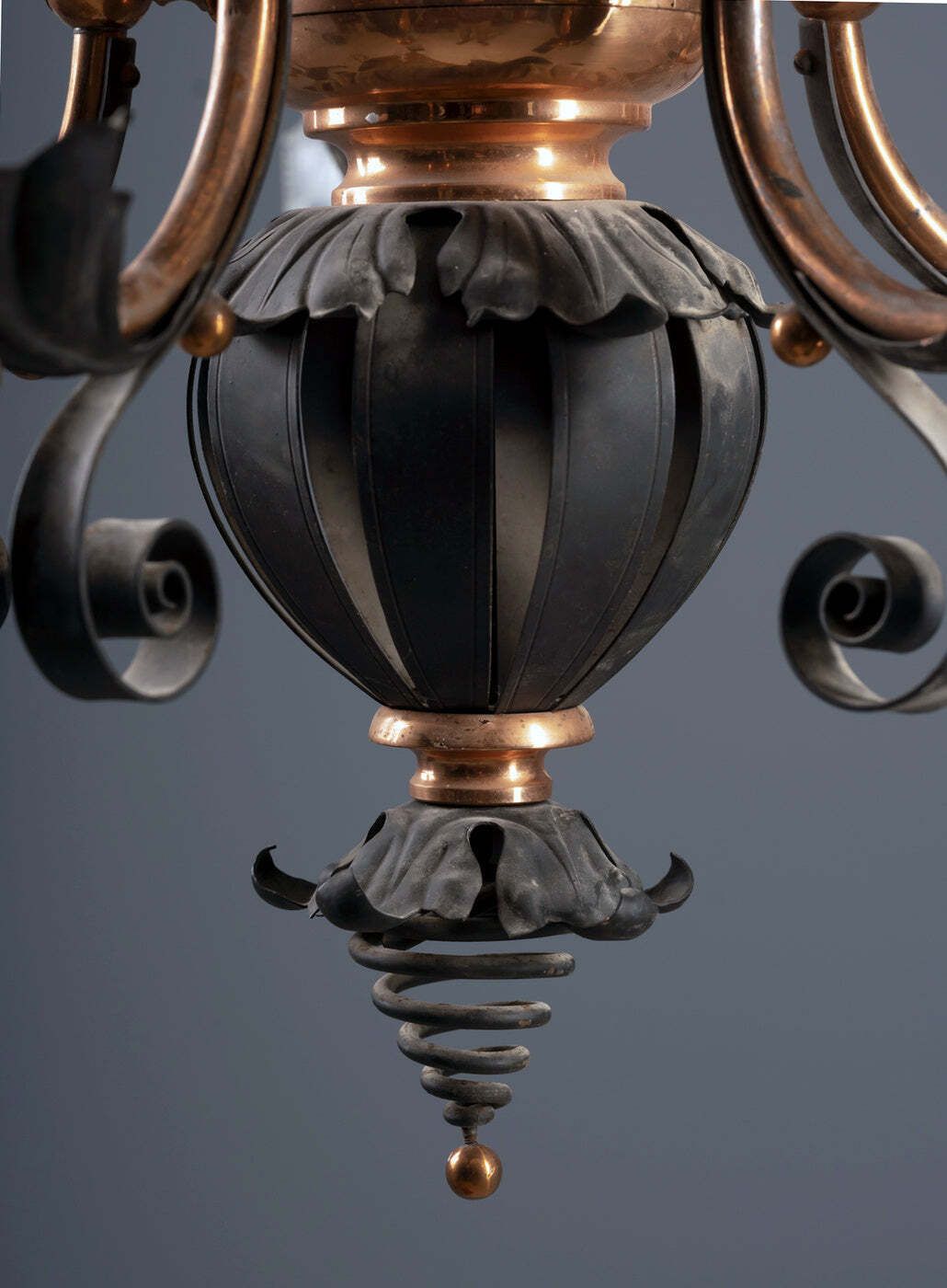 Vintage Iron Chandelier, 1910s photo buy
