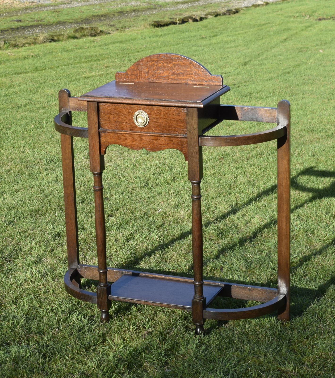 Early 20th Century Oak Hallstand photo furniture