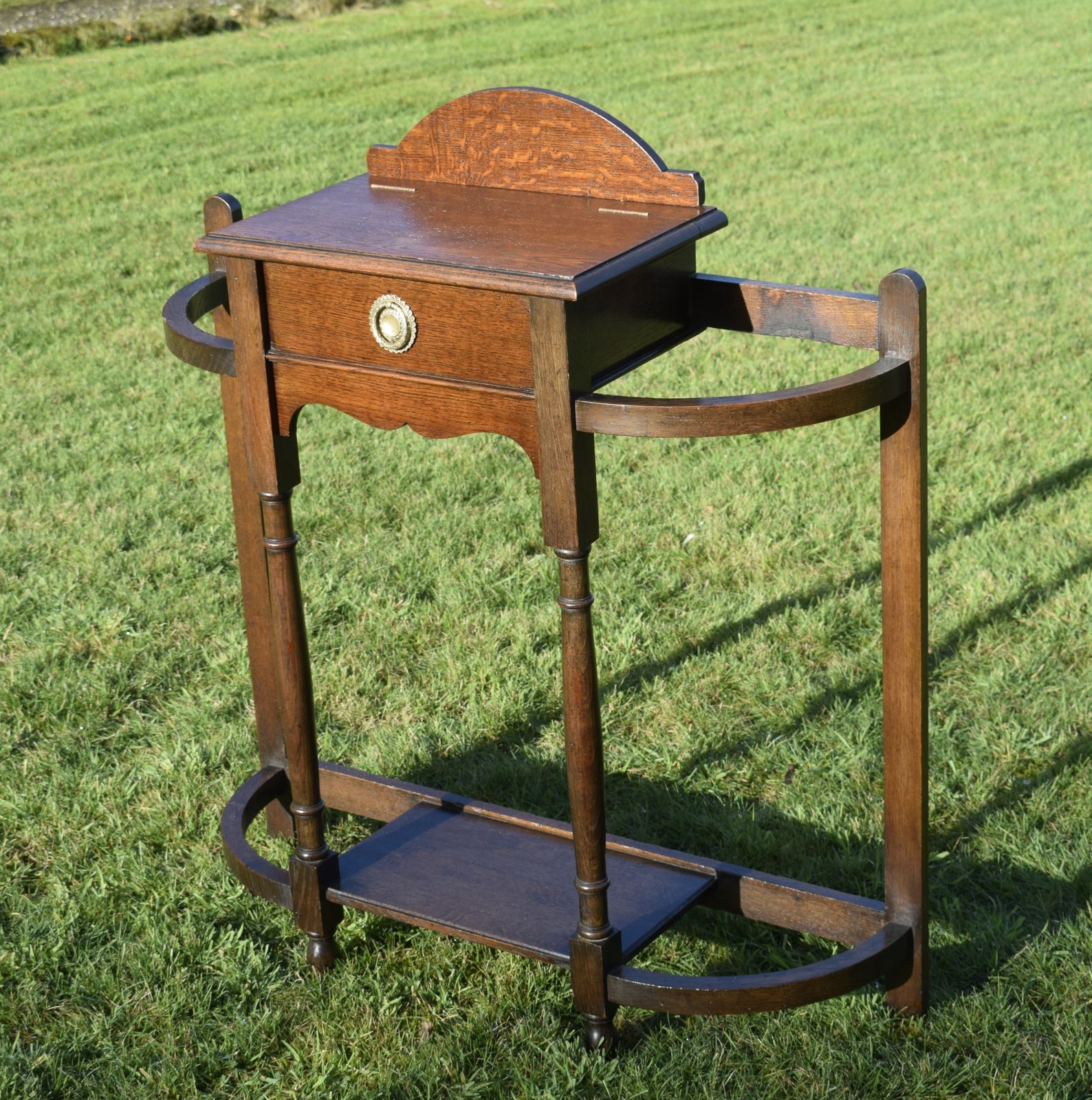 Early 20th Century Oak Hallstand photo 195.0