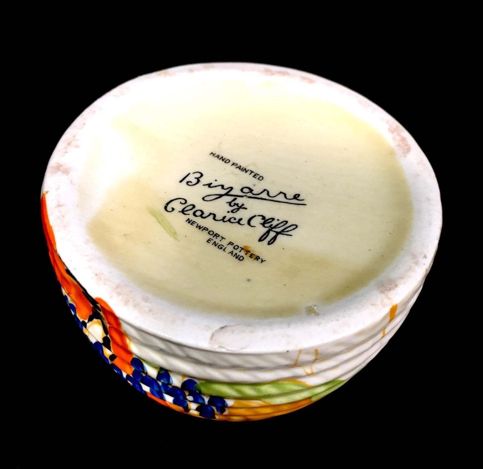 Home Decor Antique Clarice Cliff Windbells Beehive Honey Pot C.1933 / Art Deco Pottery photo