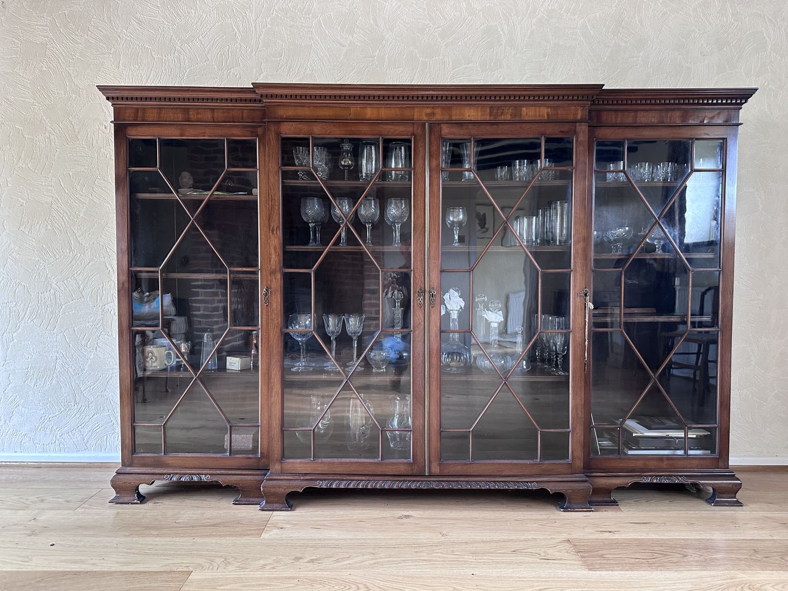 Antique Display Cabinet/Bookcase By Muirhead Moffat And Co. Glasgow photo furniture