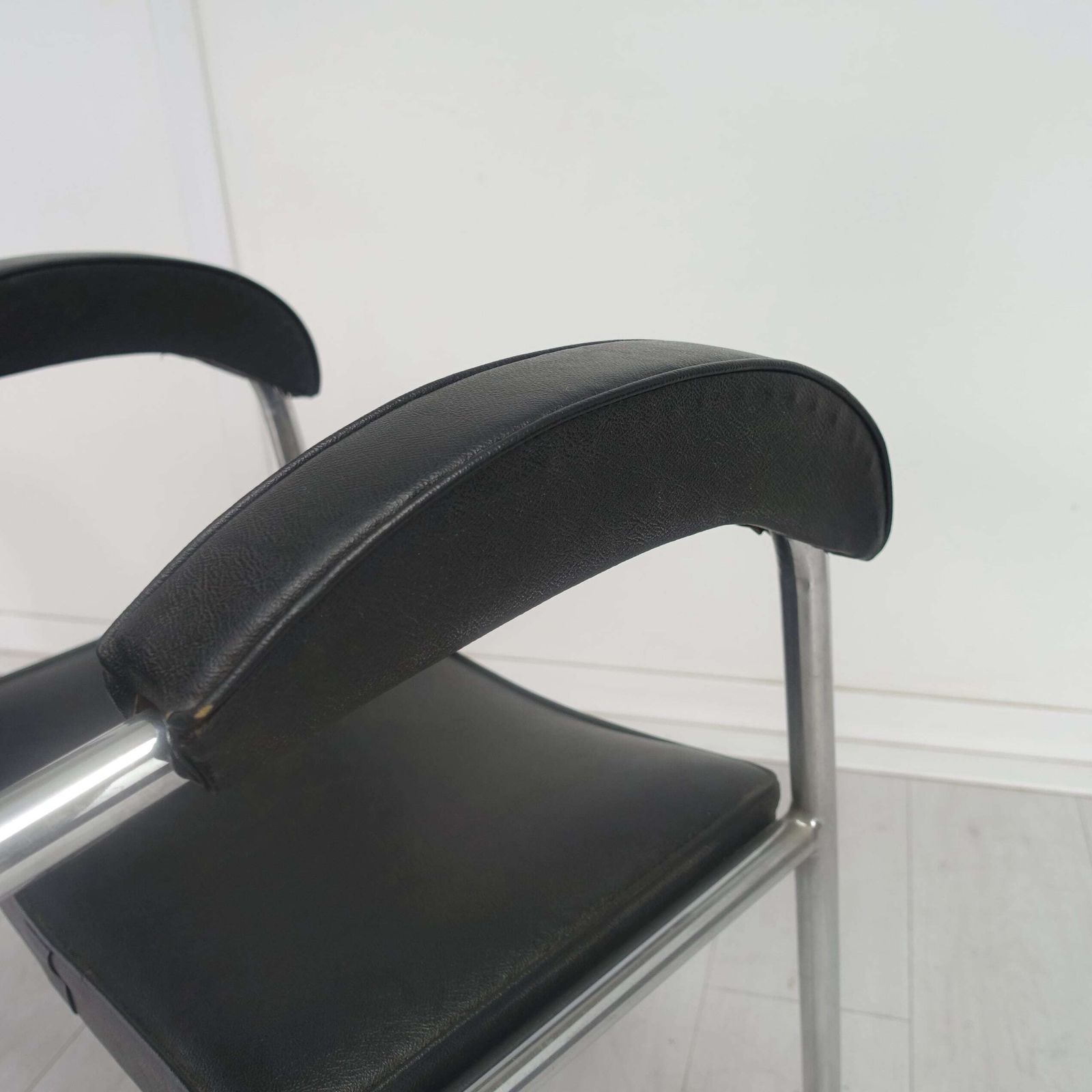 Pair Of Art Deco Arm Chairs By Serge Chermayeff English 1930's photo vintage