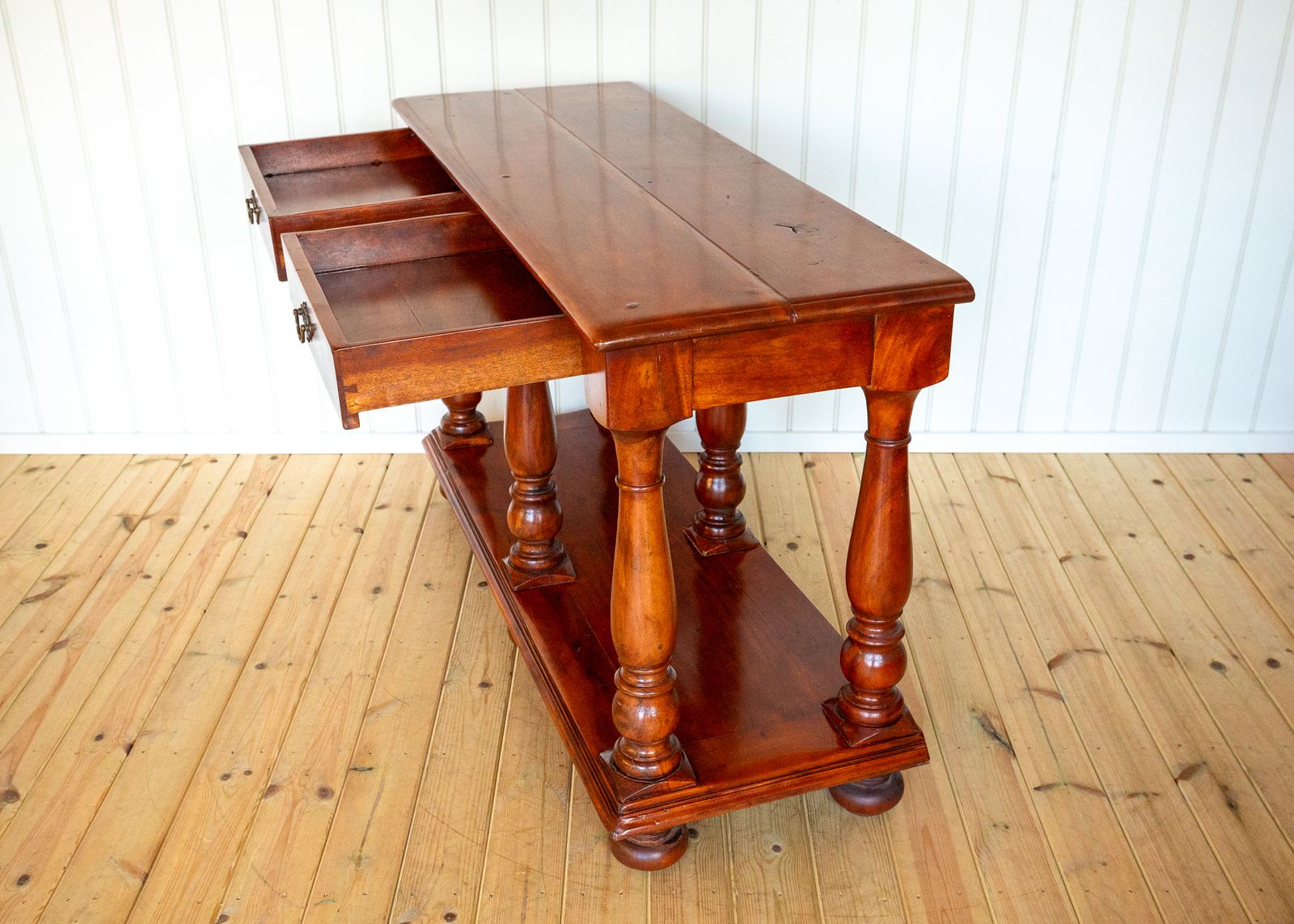 photo for sale Server Console Tabl.E Potboard Dresser Base Sideboar.D Buffet Georgian Style By Theodore Alexander Fine Country House