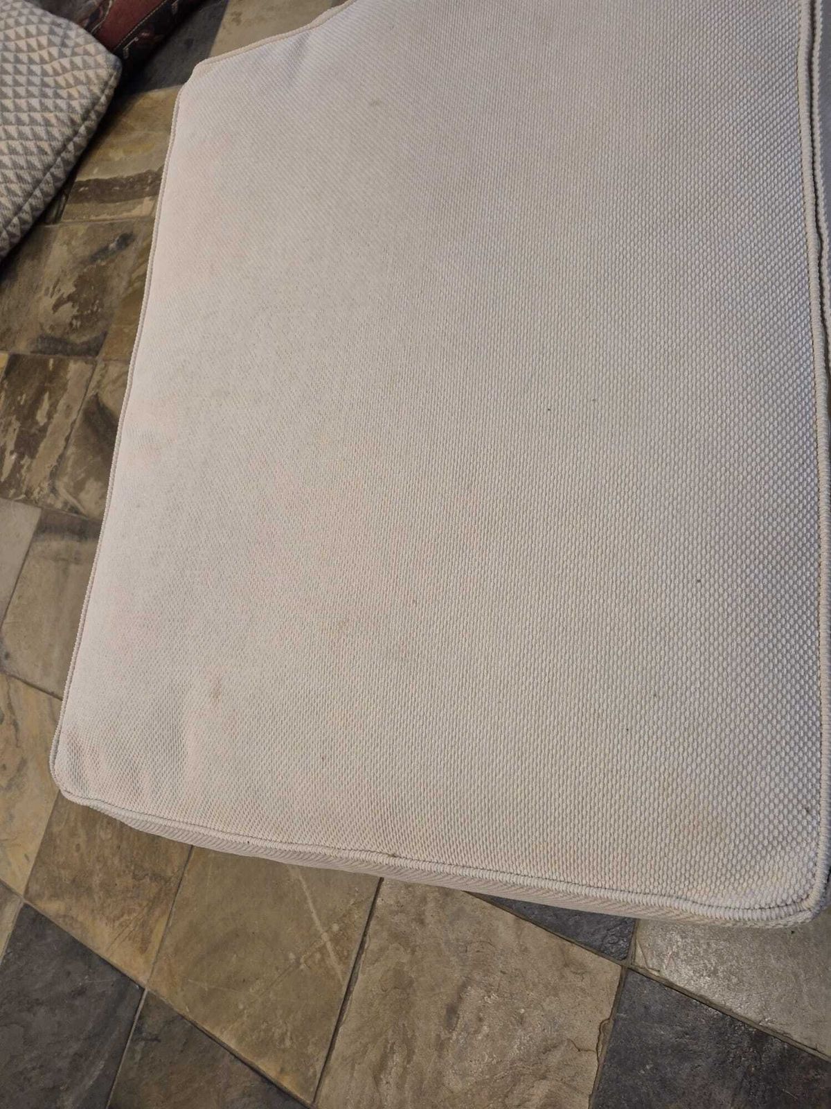 Comfortable Oka Armchair And Matching Footstool photo for sale