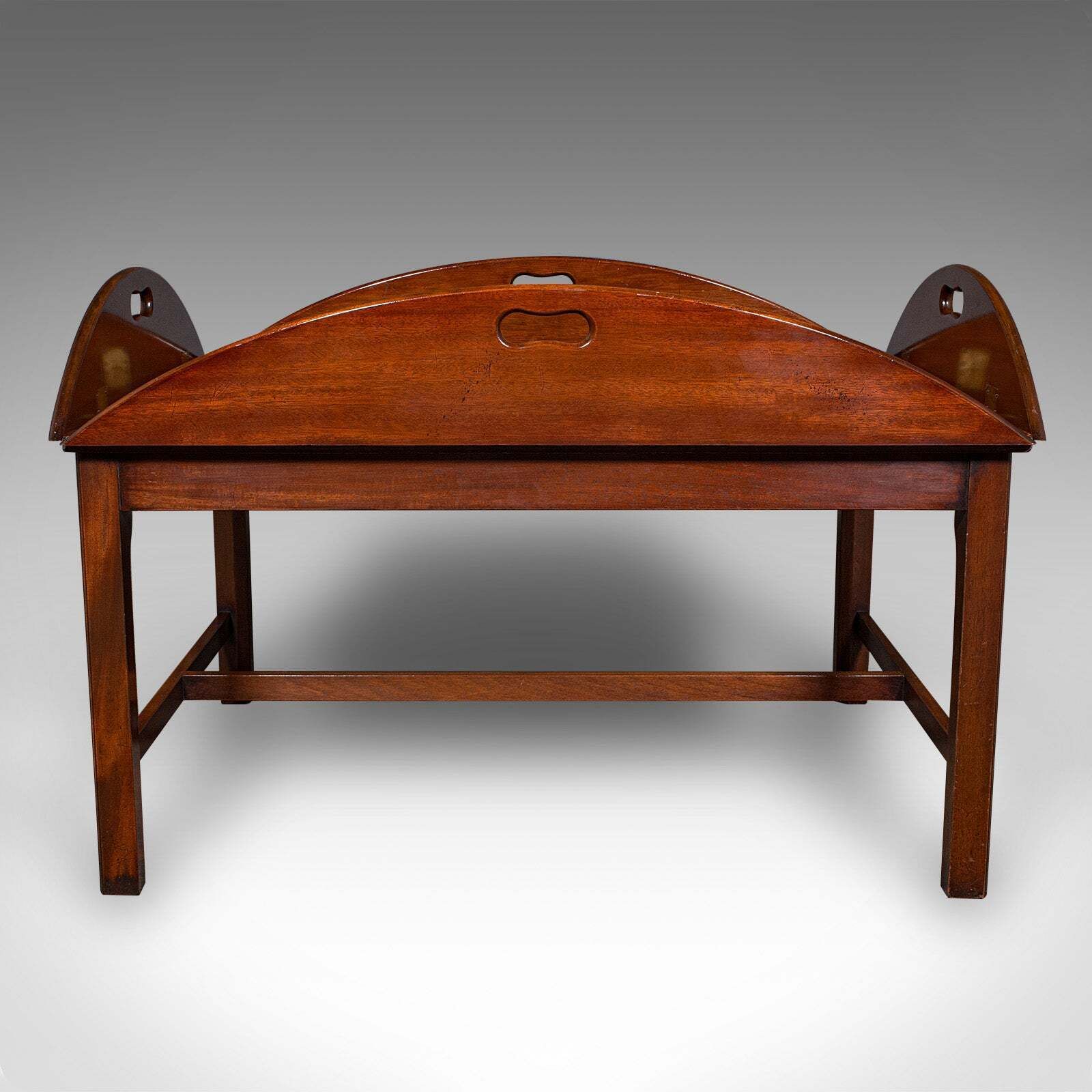 Vintage Butler's Tray Table, English, Serving Stand, Regency Revival, Art Deco photo 1427.0