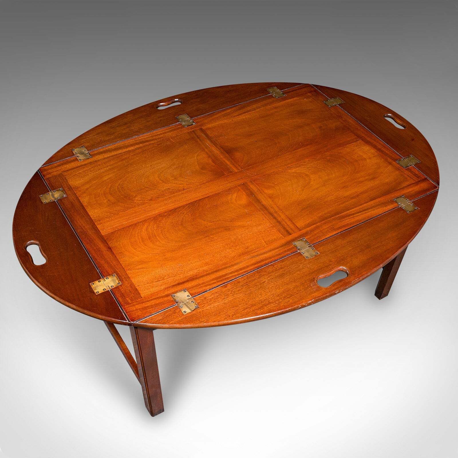 photo furniture Vintage Butler's Tray Table, English, Serving Stand, Regency Revival, Art Deco