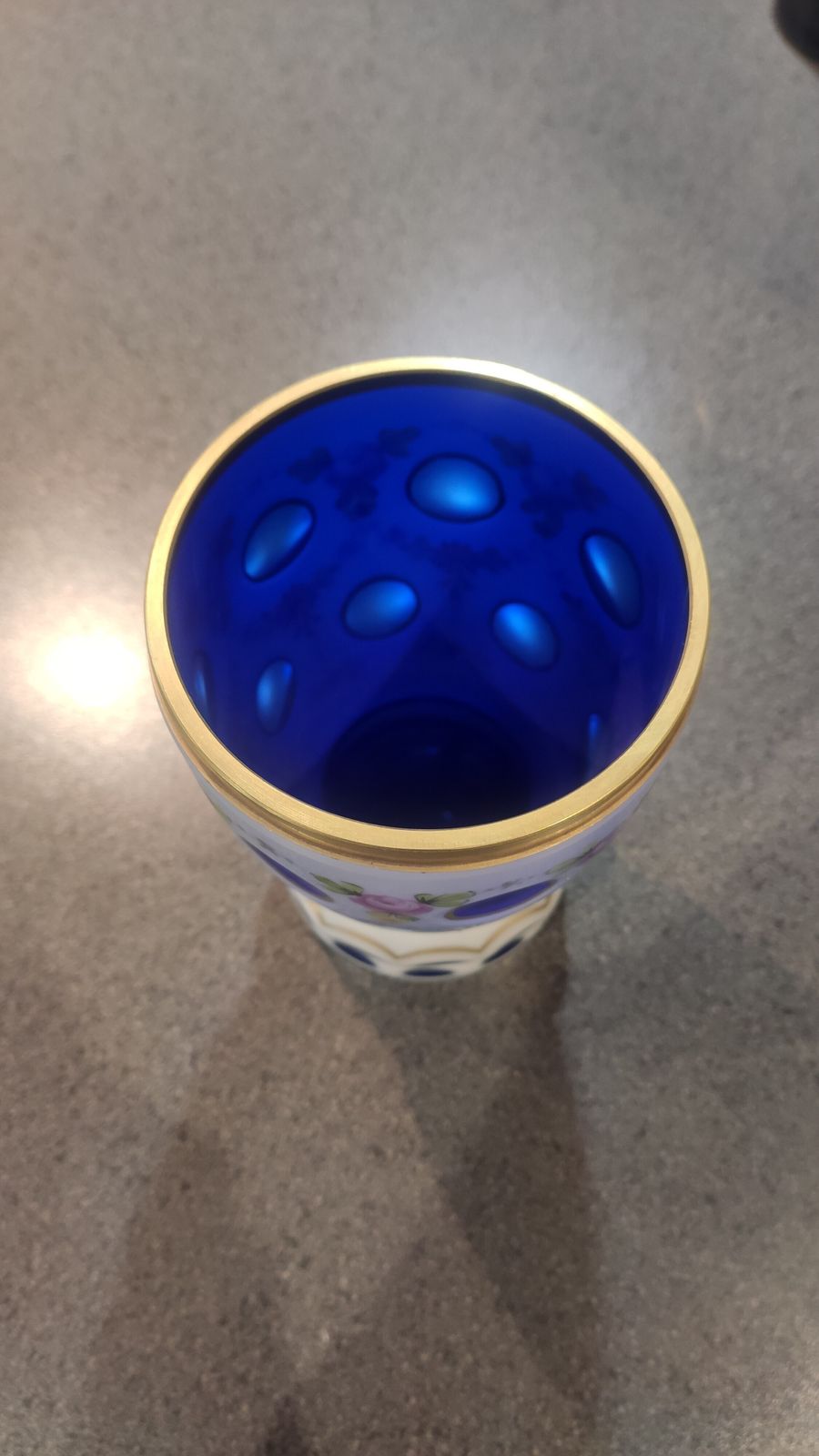 Bohemian Czech Cased Glass Vase photo furniture