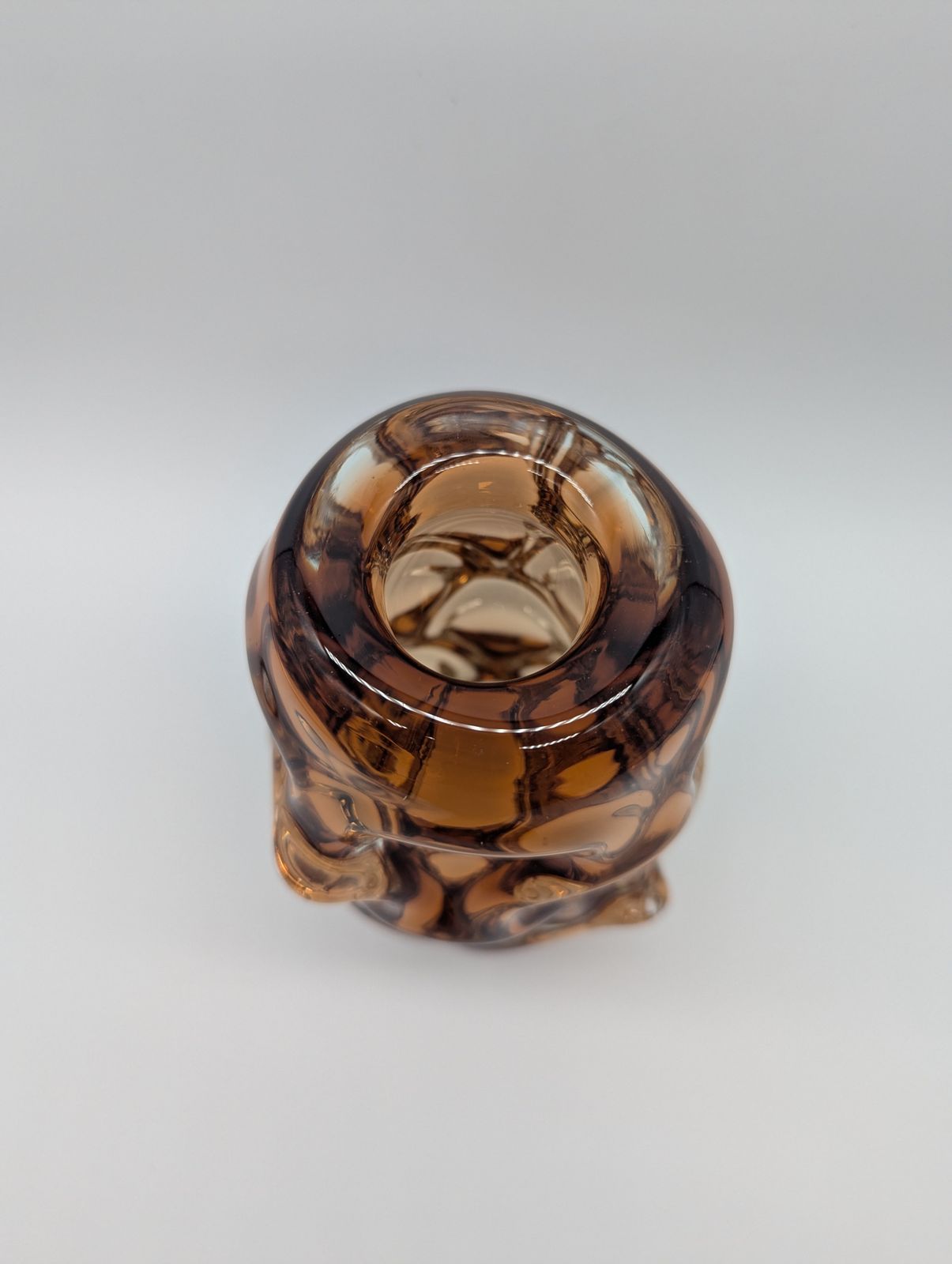 Jan Beránek For Skrdlovice – Sculptural Sommerso ‘Propeller’ Vase, 1950s photo buy