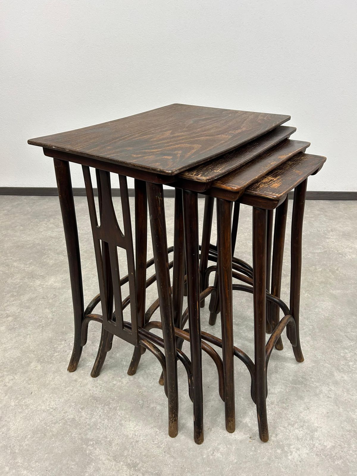 Secession Nesting Tables No. 958aby Siegel Or Kolo Moser Ex. By J&J Kohn photo 1437.0