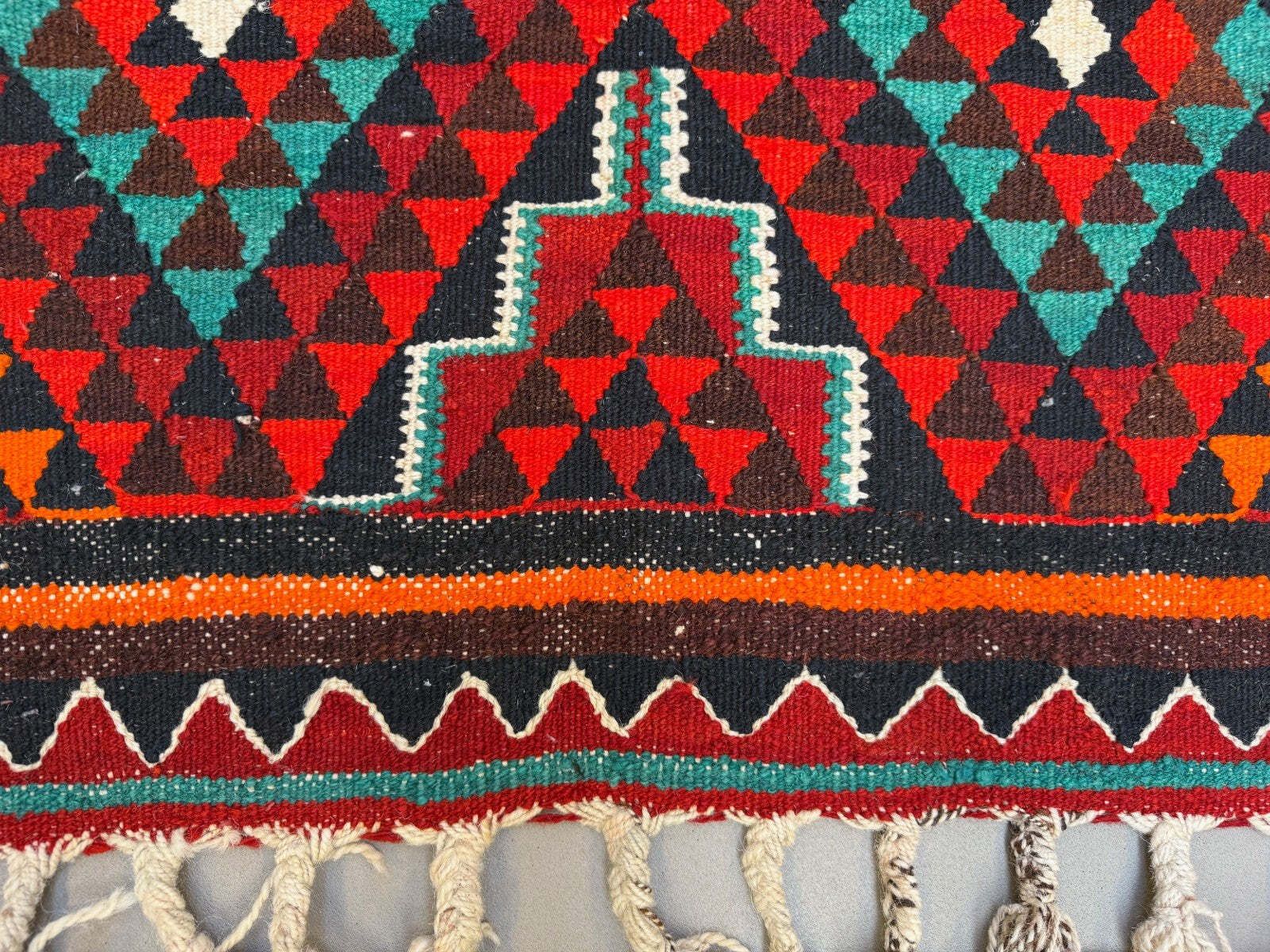 photo furniture Turkish Kilim Runner 330x100 Cm, Vintage Kelim Rug, Long And Narrow