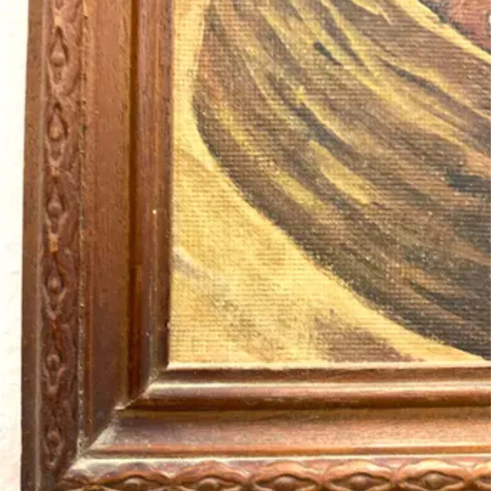 Oil Painting, G. De Curtis, Signed Canvas, Young Italian Fisherman, Late 20th Century photo furniture