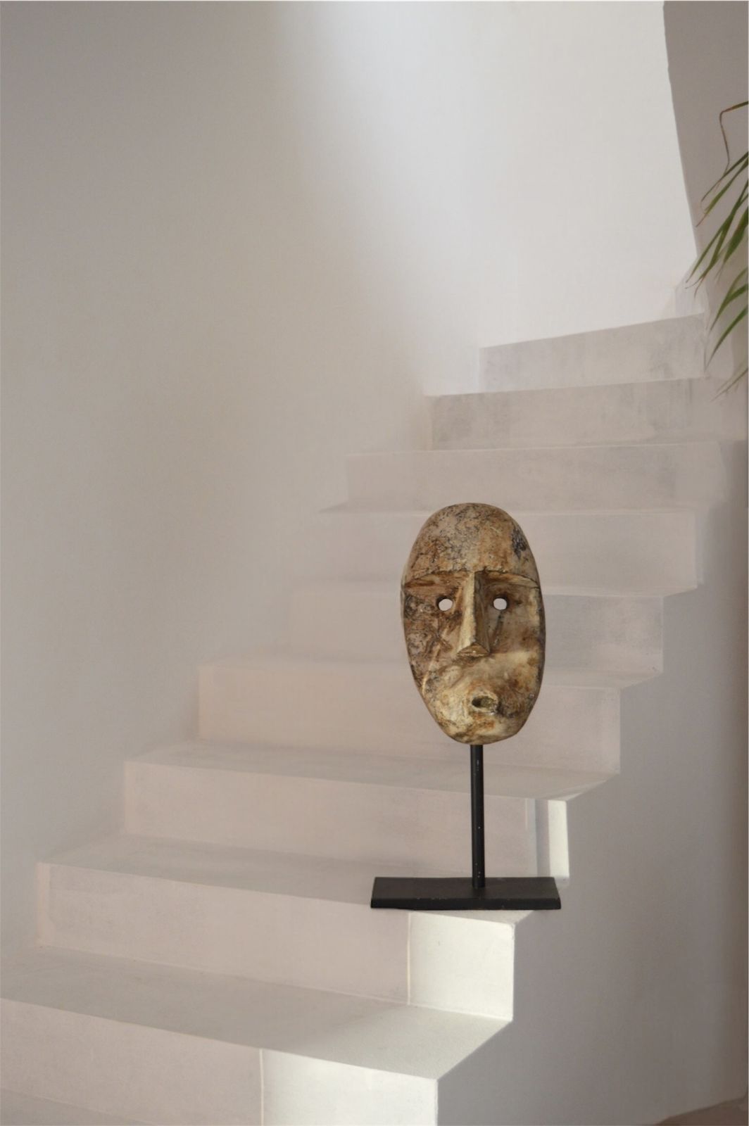 Carved Timor Island Mask Head Sculpture Contemporary photo for sale