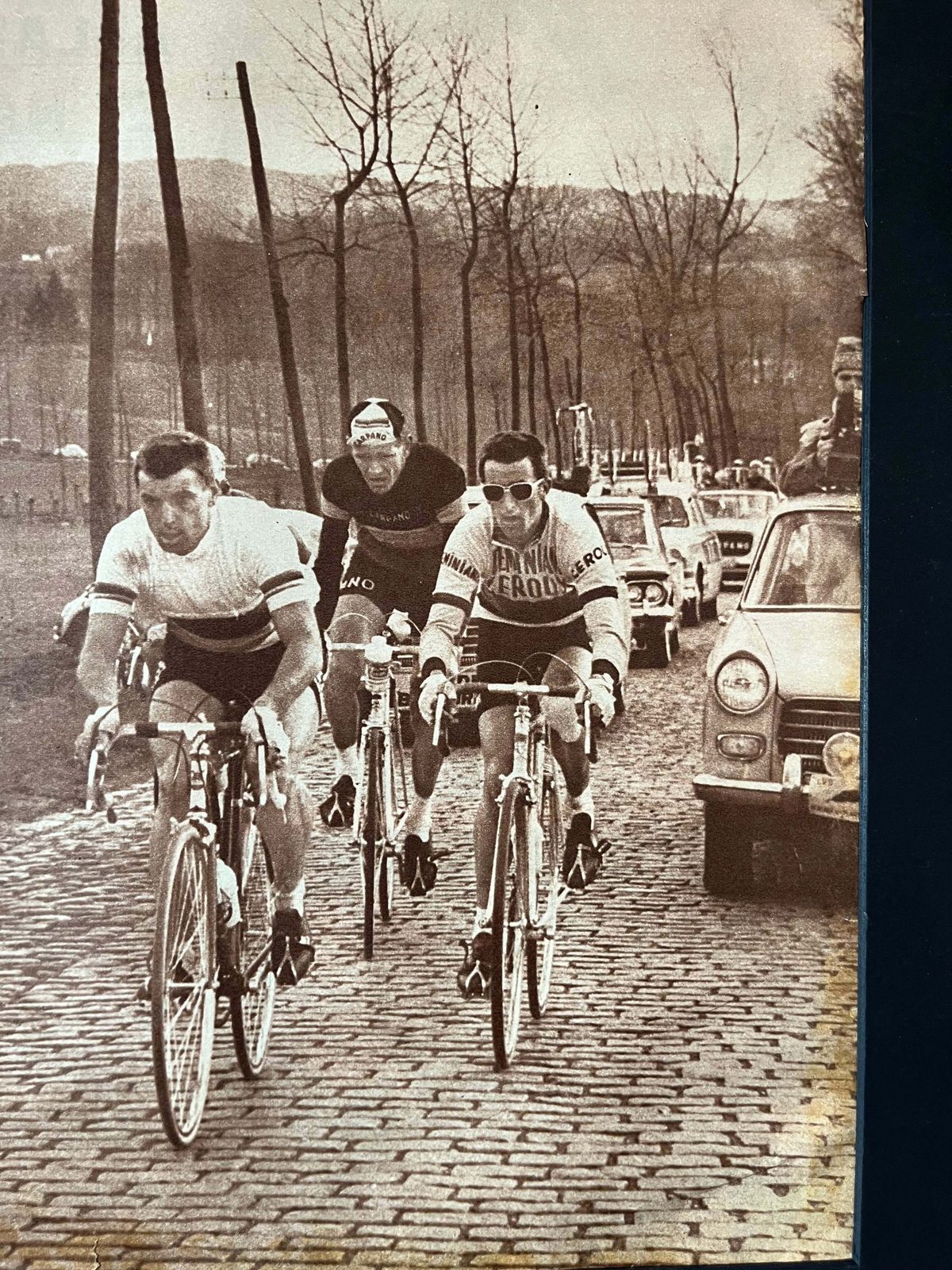 Vintage Cycling Print   Tour De Flanders, Tom Simpson, Rik Van Looy Original C1961 photo furniture