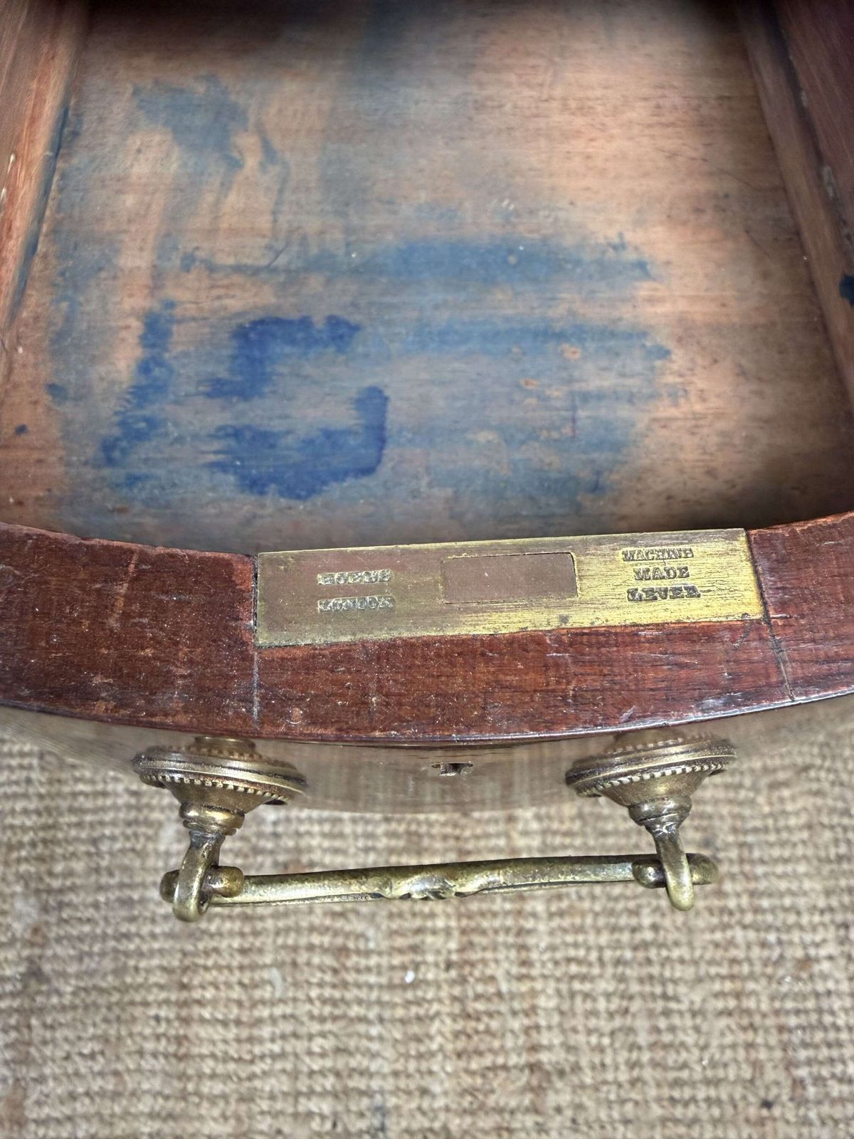 photo vinterior Edwardian Kidney Shaped Writing Desk / Pedestal Desk
