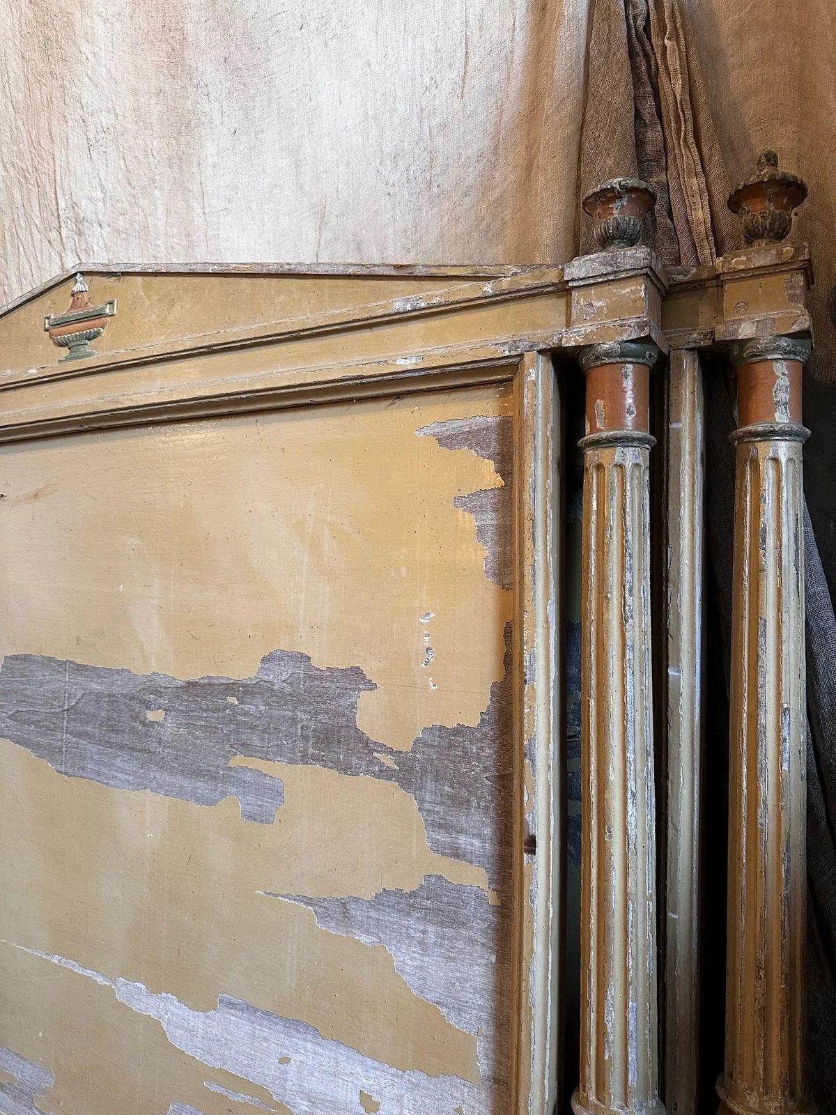 French Empire Bed With Urn Detail, C1880 photo for sale
