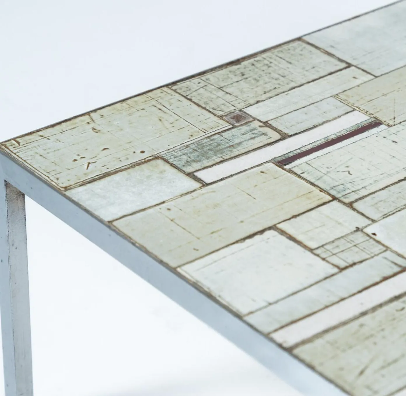 Mid Century Mosaic Coffee Table Attributed To Pia Manu, 1970s photo vinterior