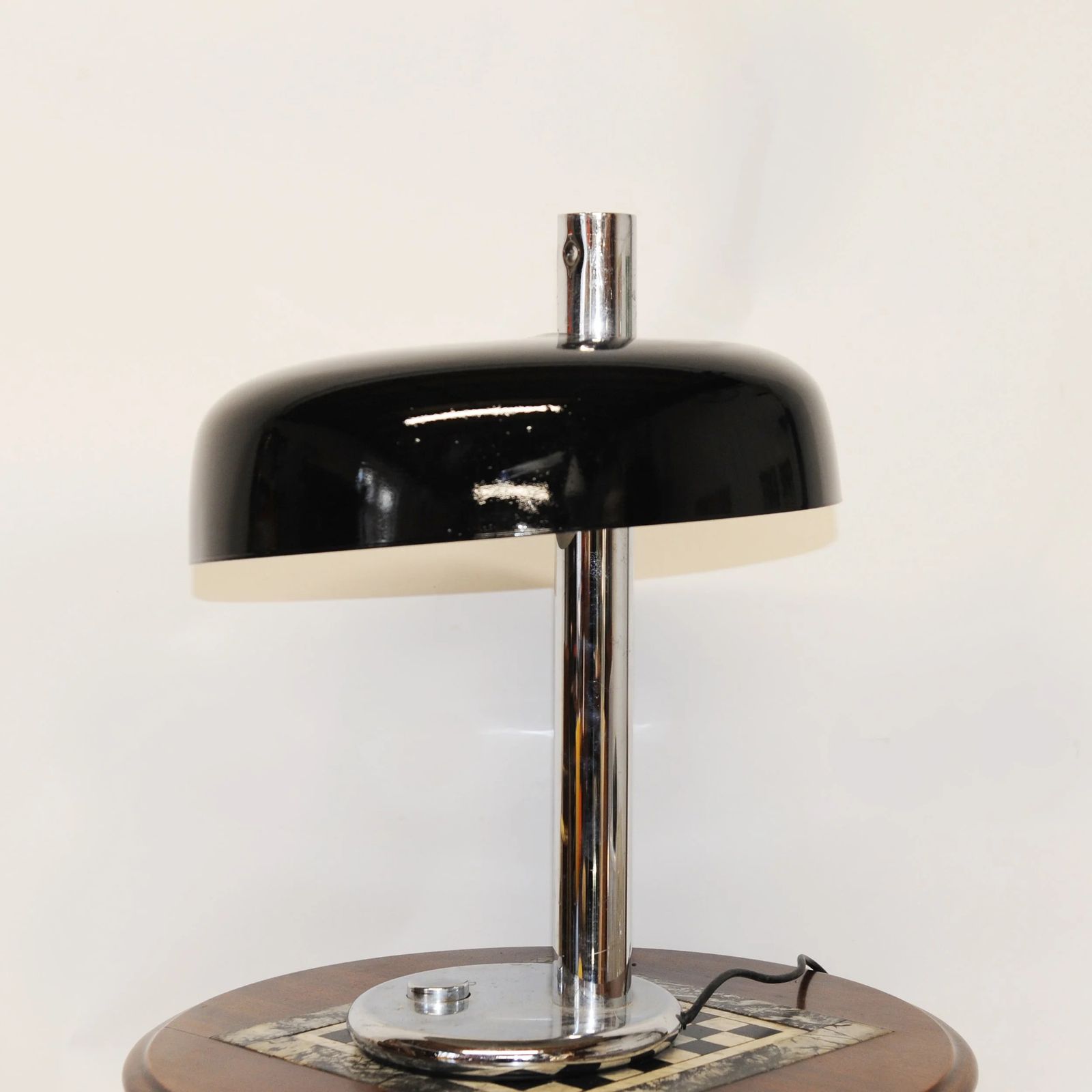 Black Table Lamp By Heinz F.W. Stahl For Hillebrand, 1970s