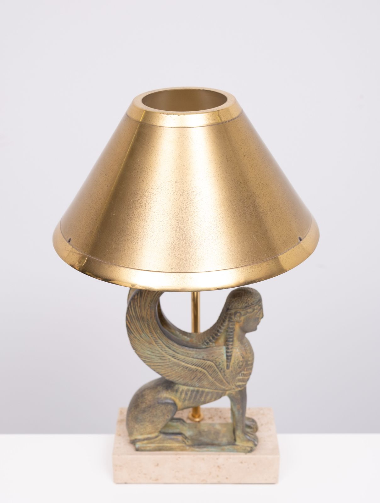Maison Le Dauphin France, Exceptional Sphinx Table Lamp 1970s photo 836.0