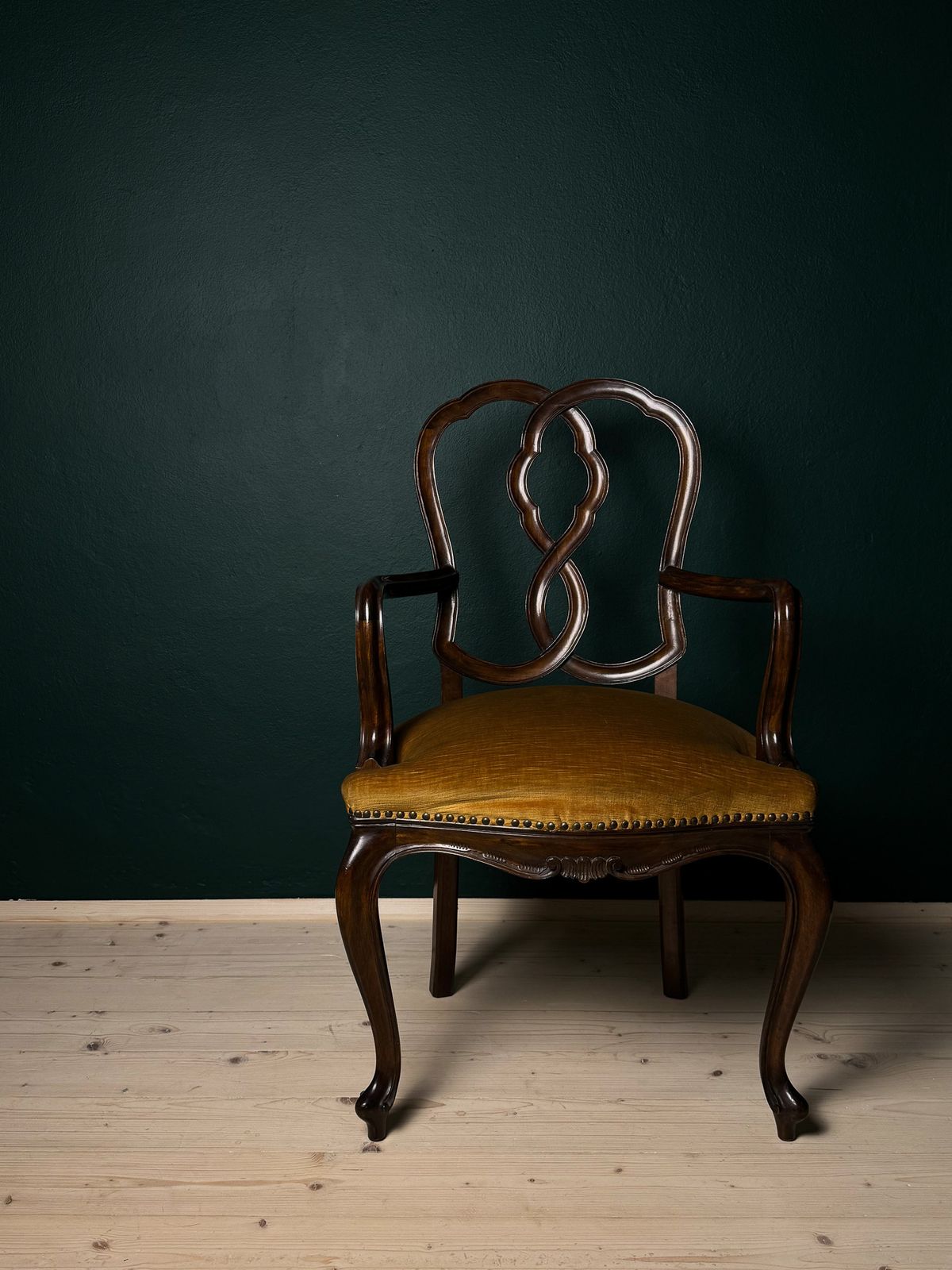 Vintage Dining Chair With Arms, Italy 1950s photo Furniture