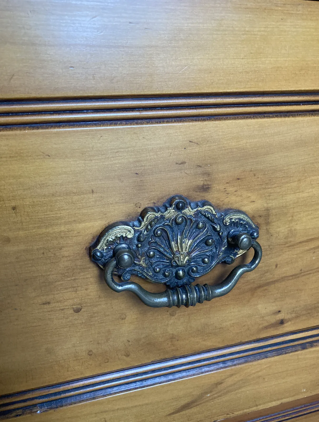 Antique Ornate Wardrobe Early 20th Century photo vintage