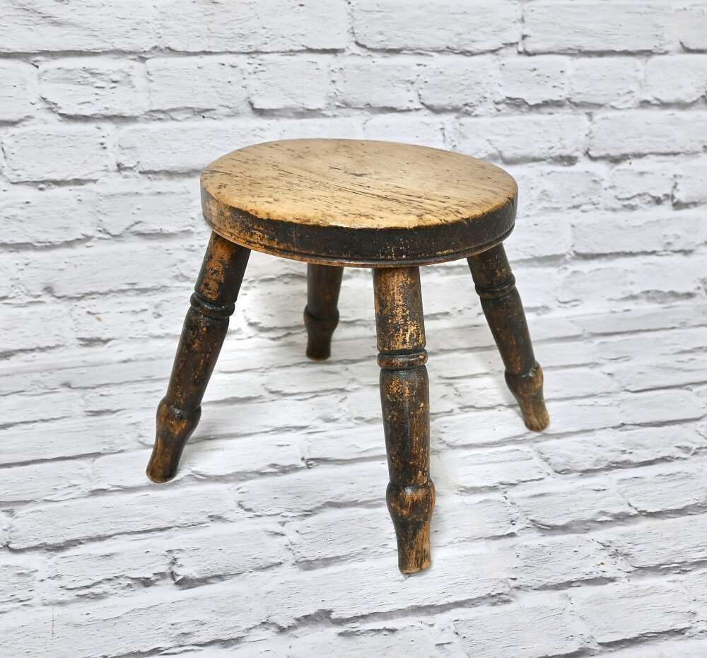 Small Antique Hearth Stool photo furniture