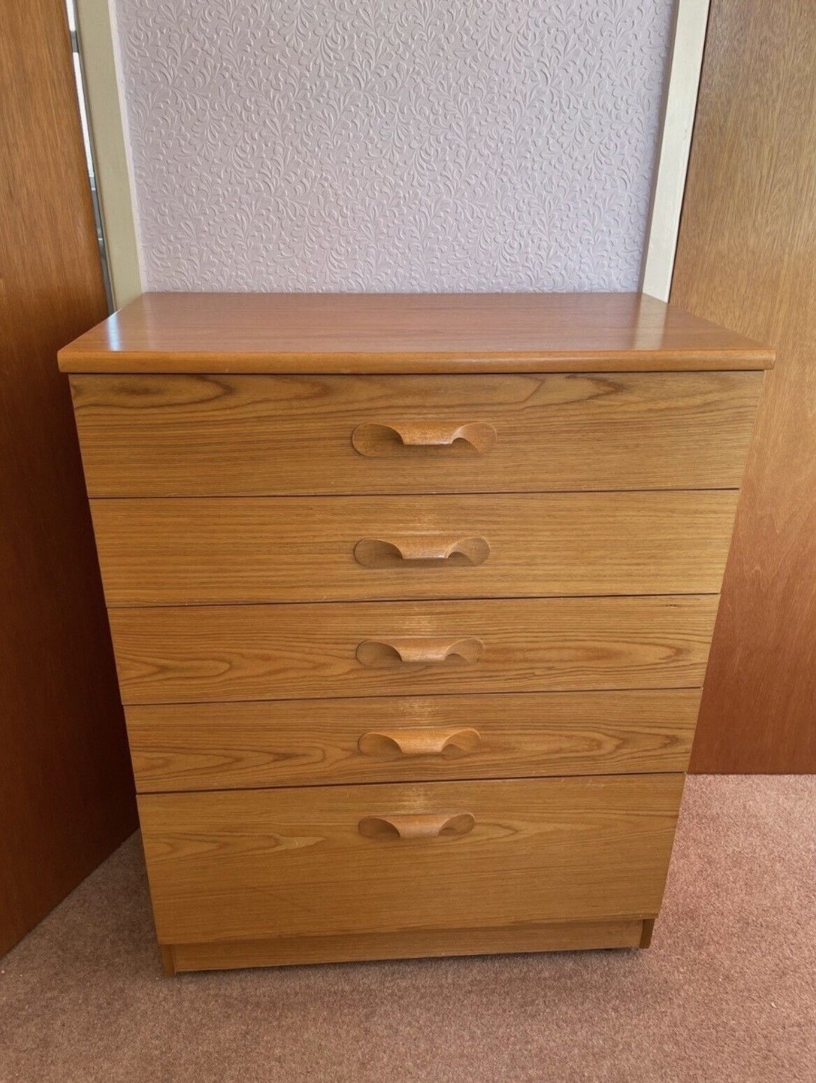 Austinsuite Late 20th Century Teak Chest Of 5 Drawers photo furniture