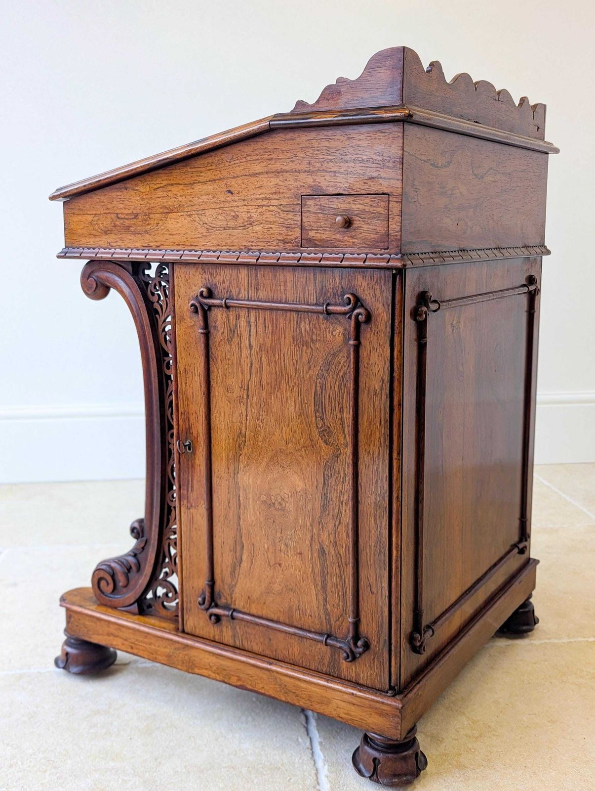 Antique William IV Rosewood Davenport Desk By W&C Wilkinson C.1835 photo furniture