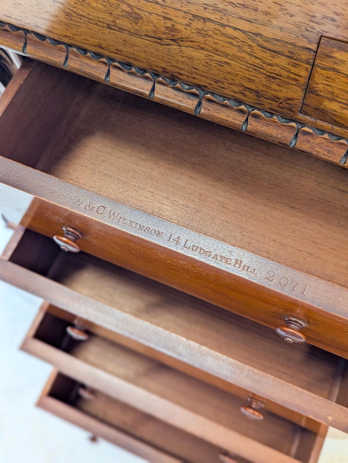 Antique William IV Rosewood Davenport Desk By W&C Wilkinson C.1835 photo buy