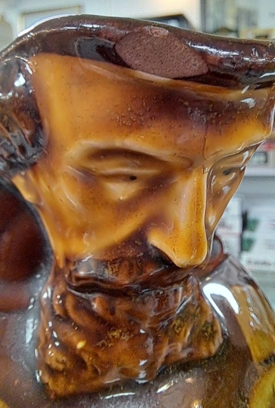 Antique Doulton Doulton Kings Ware Dickens Whisky/ Water Jug A/F photo 55.0