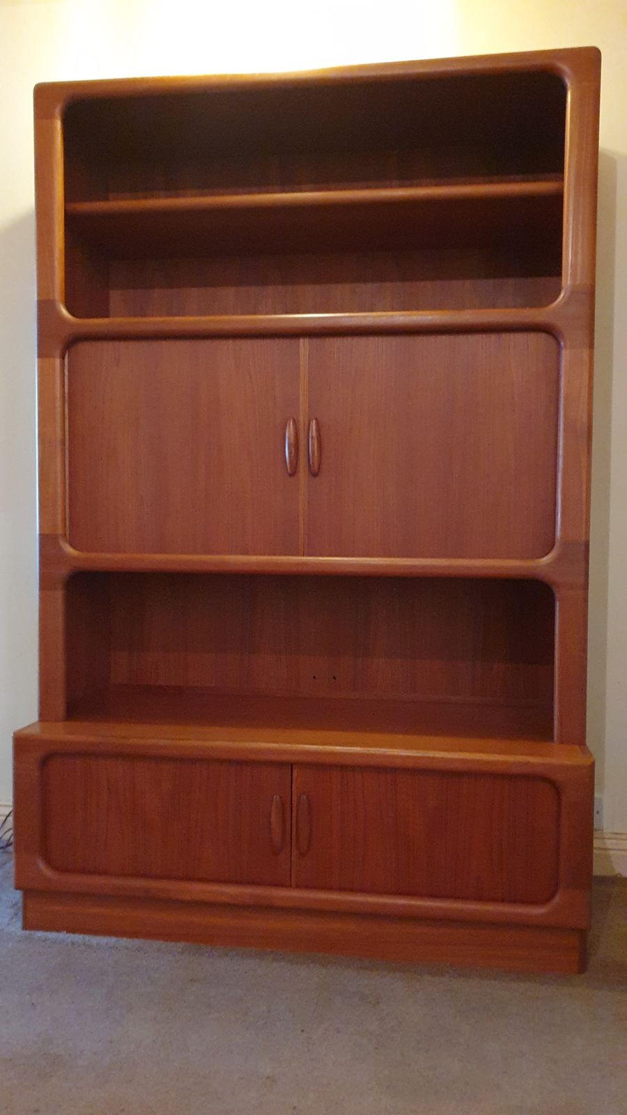 Pair Of Beautiful Large Vintage Dyrlund Regal Danish Drinks/Display Cabinets With Storage photo furniture