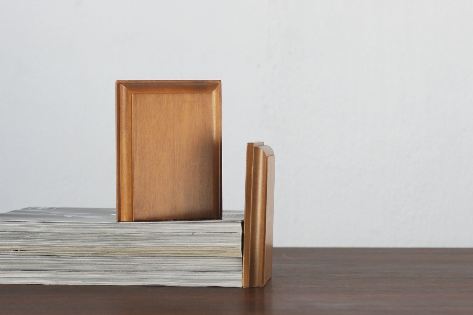 Mid Century Modern Wooden Bookends, 1960s, Set Of 2 photo furniture