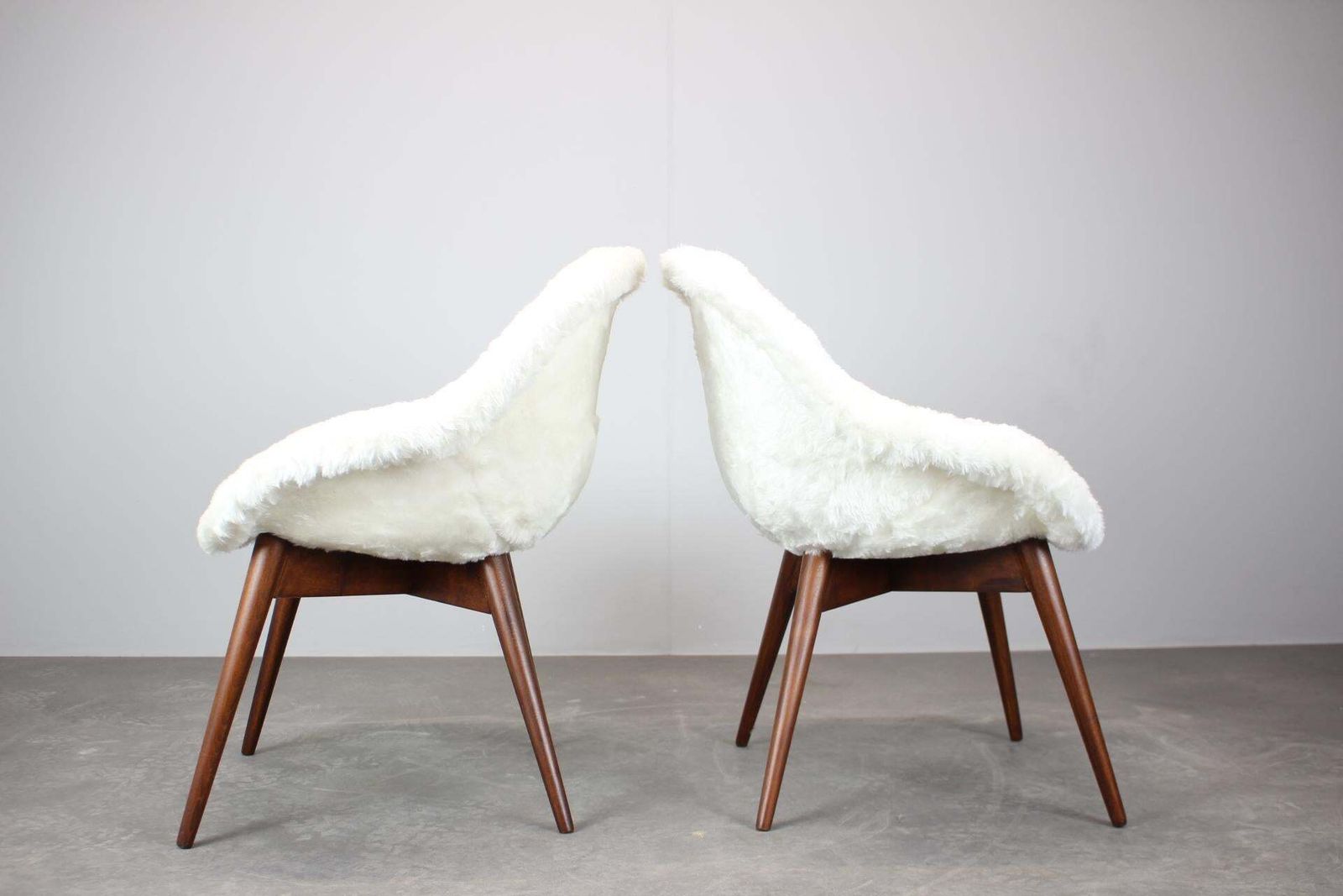 Pair Of Restored Lounge Chairs By Miroslav Navratil, 1960s photo Furniture